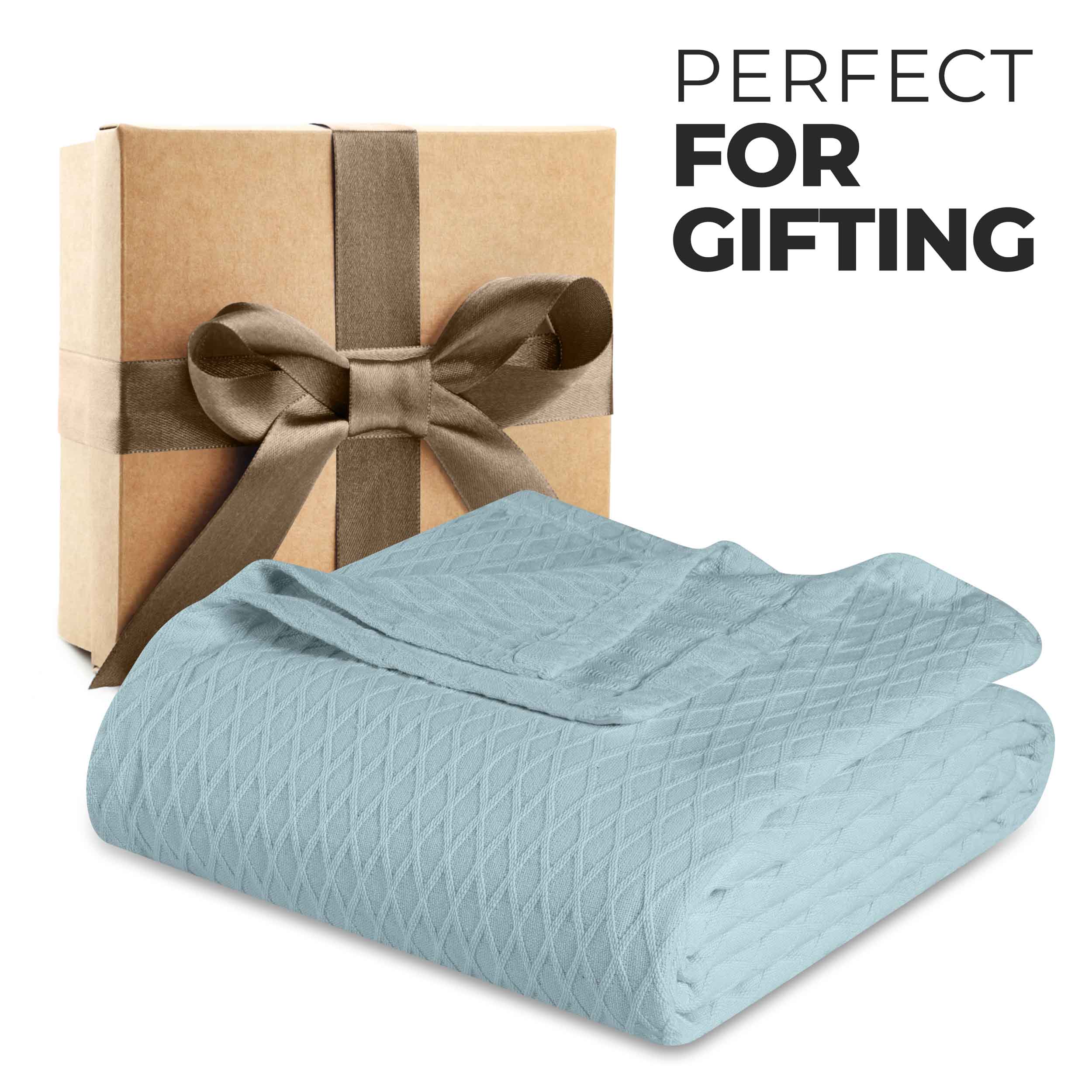 Cotton All Season Diamond Bed Blanket & Sofa Throw - Omnigoodsstore