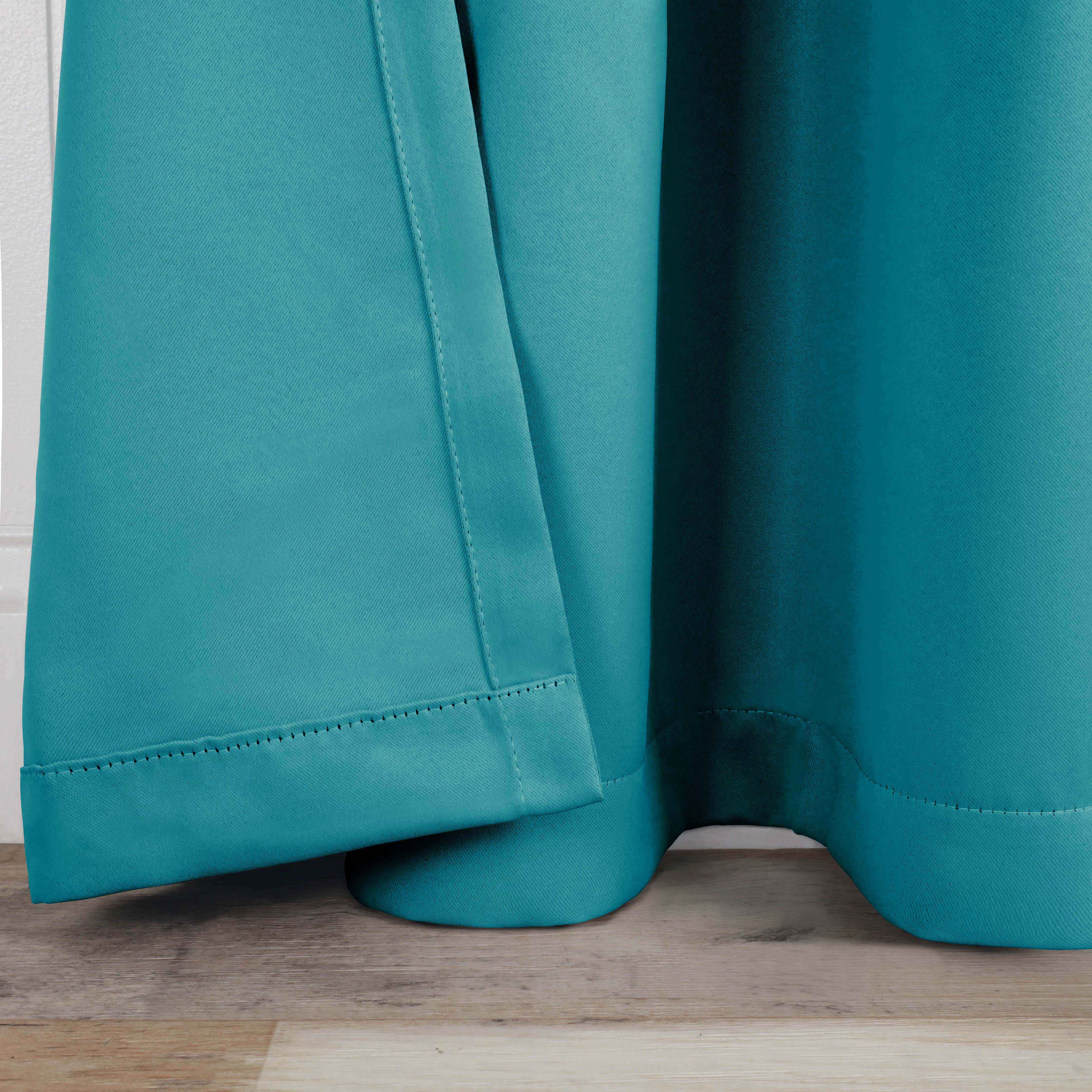 Solid Classic Modern Grommet Blackout Curtain Set - Omnigoodsstore