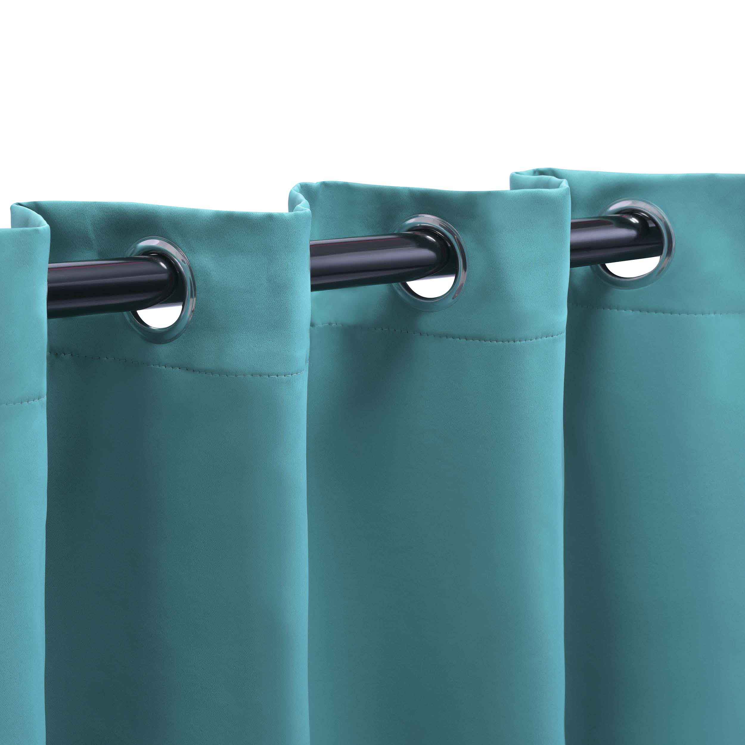 Solid Classic Modern Grommet Blackout Curtain Set - Omnigoodsstore
