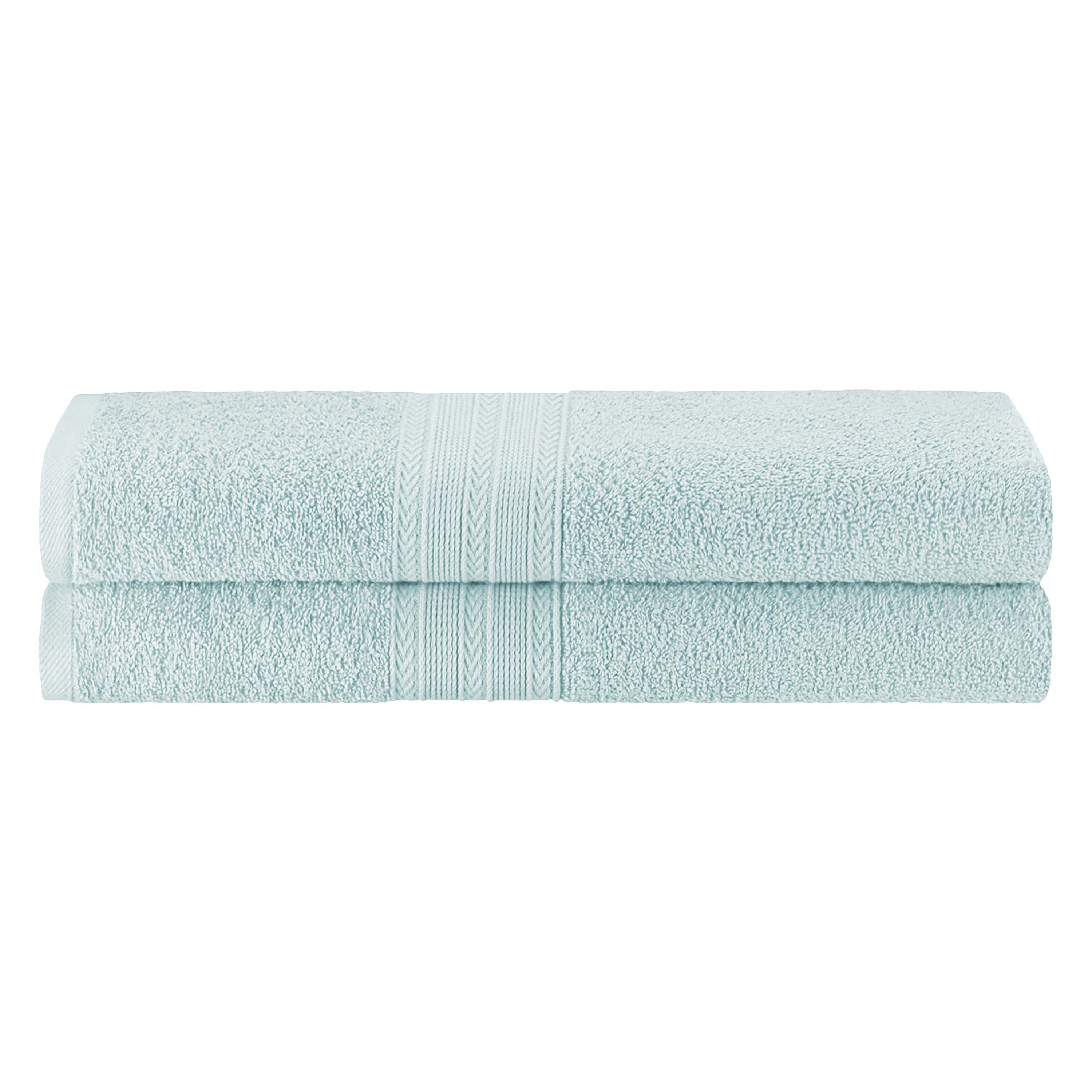 Cotton Eco Friendly 2 Piece Solid Bath Sheet Towel Set - Omnigoodsstore