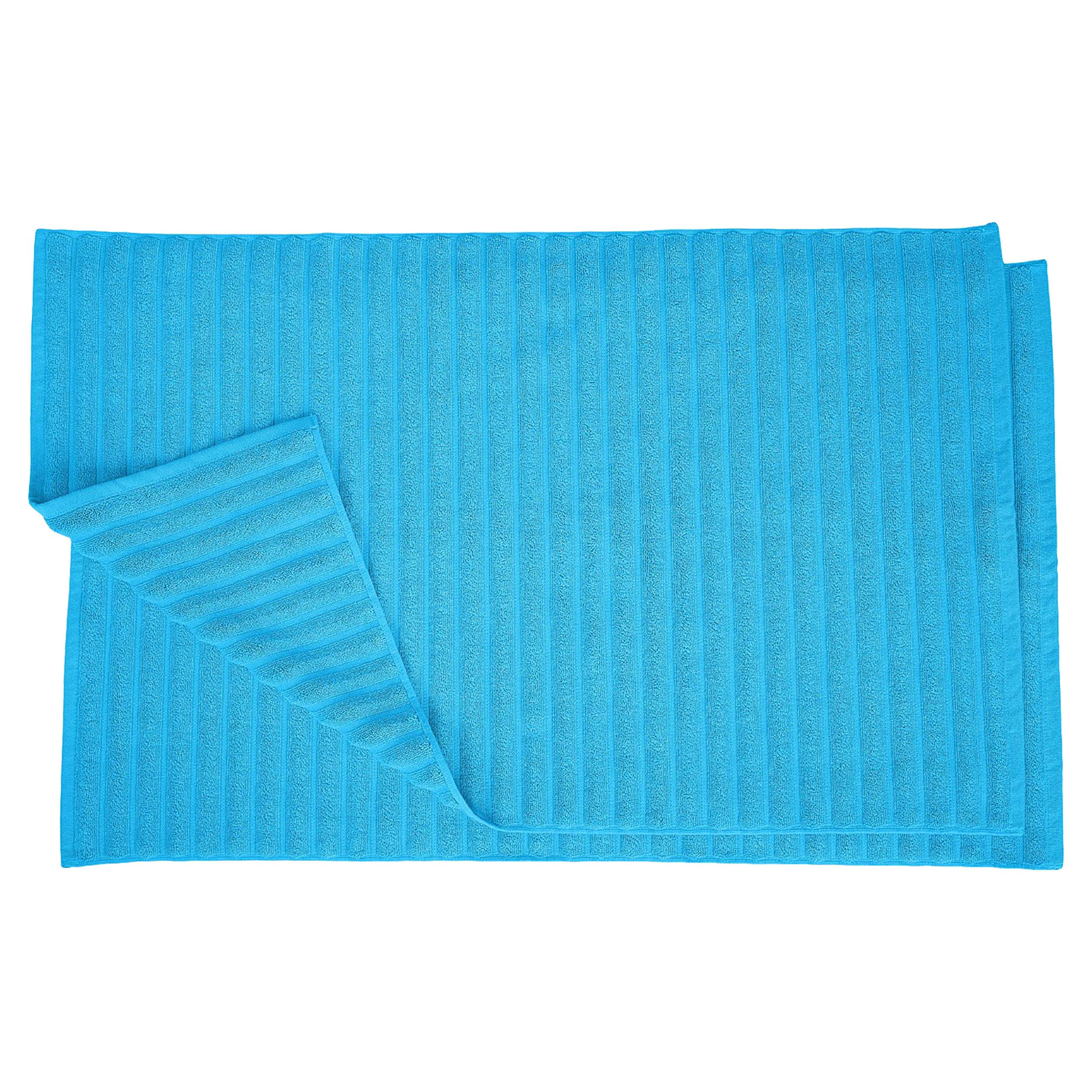 Cotton Eco Friendly 2 Piece Absorbent Bath Mat Set - Omnigoodsstore