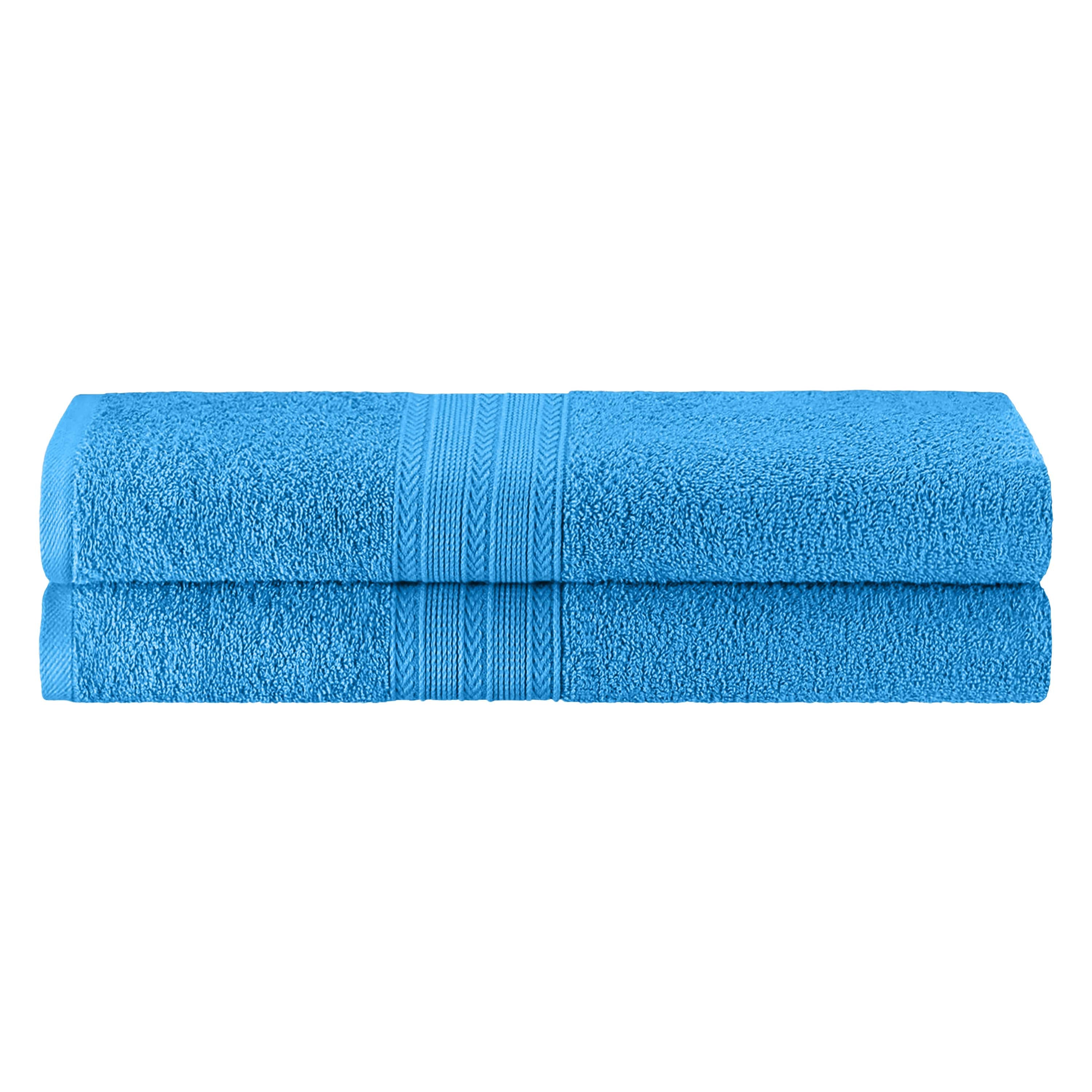 Cotton Eco Friendly 2 Piece Solid Bath Sheet Towel Set - Omnigoodsstore