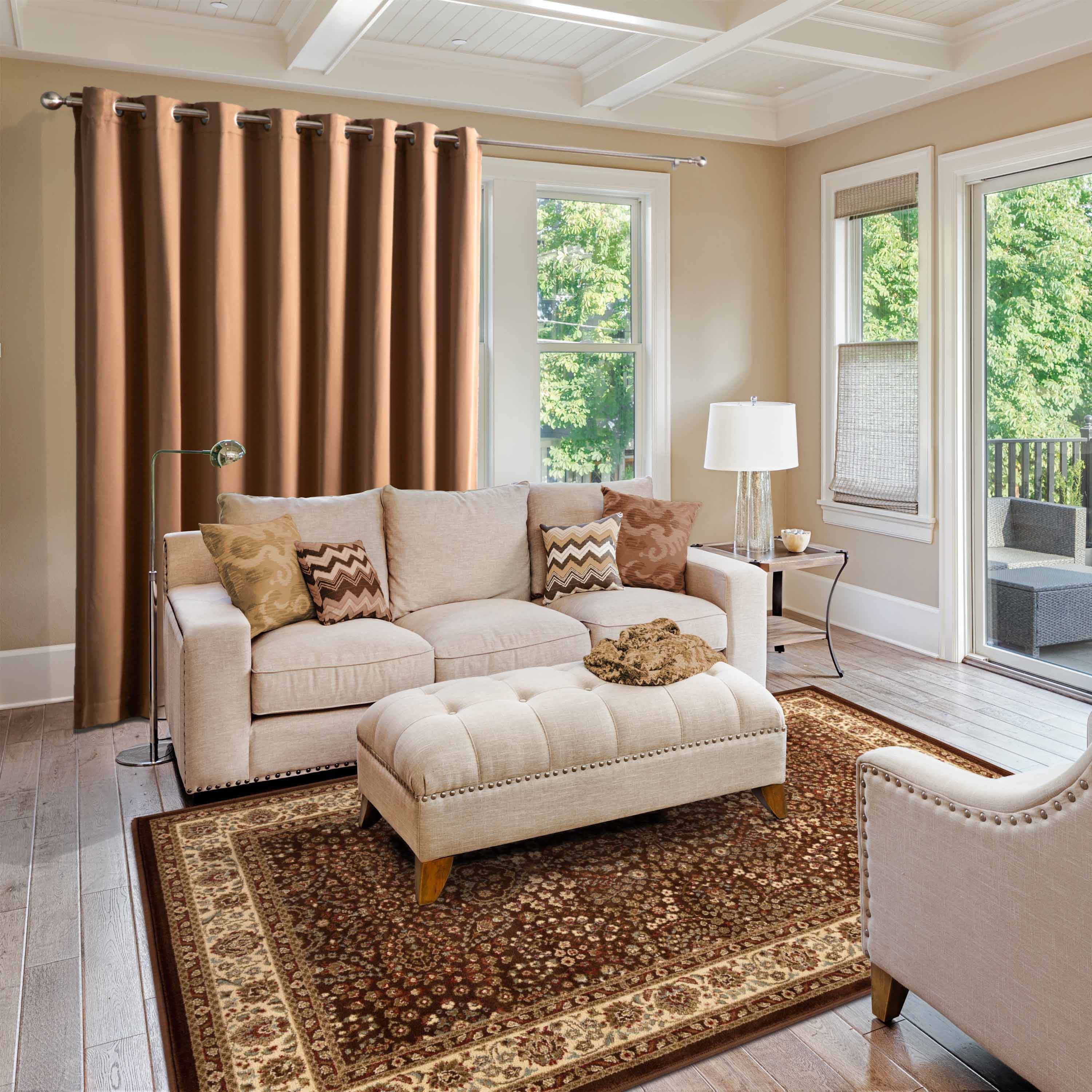 Traditional Oriental Floral Scroll Indoor Area Rug or Runner Rug - Omnigoodsstore