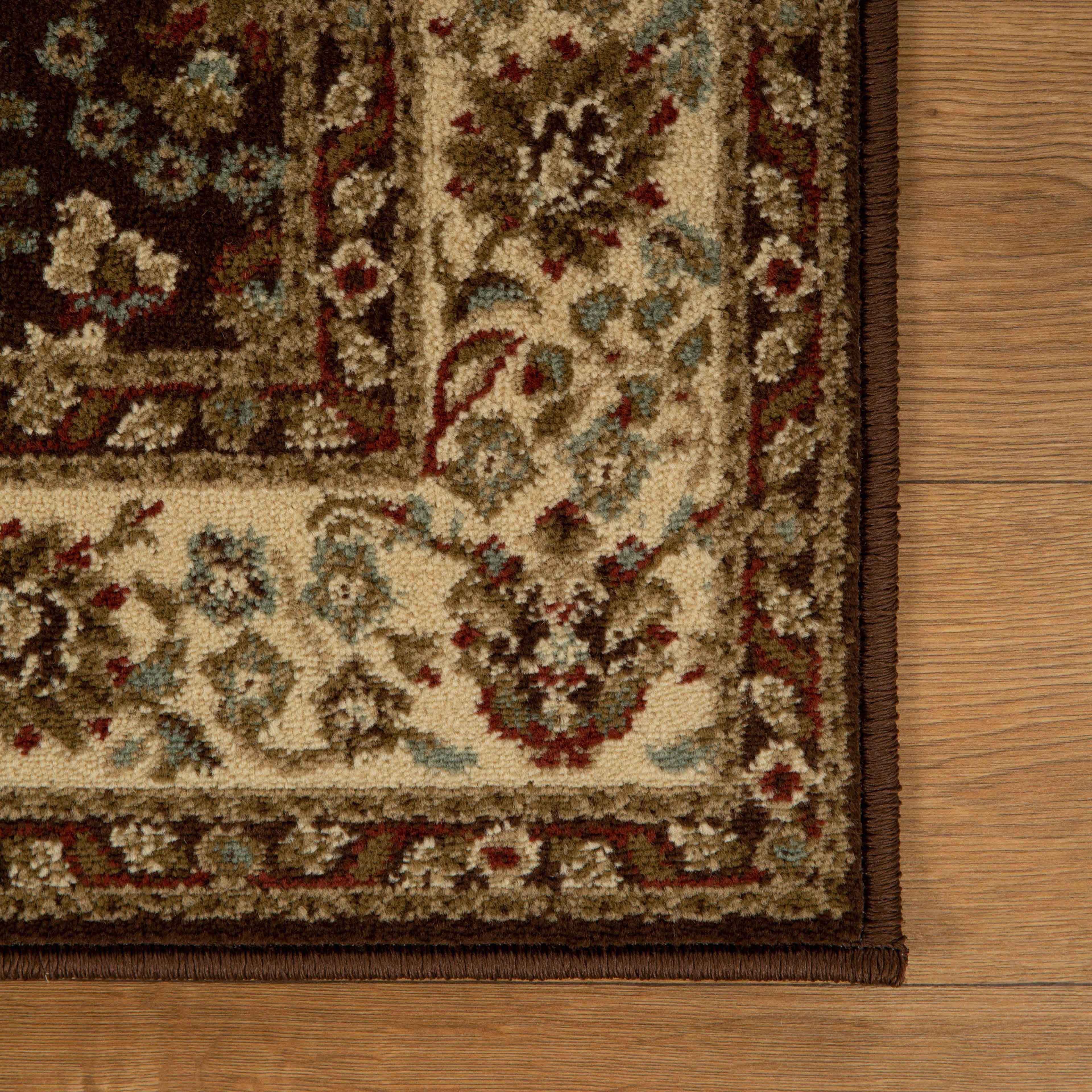 Traditional Oriental Floral Scroll Indoor Area Rug or Runner Rug - Omnigoodsstore