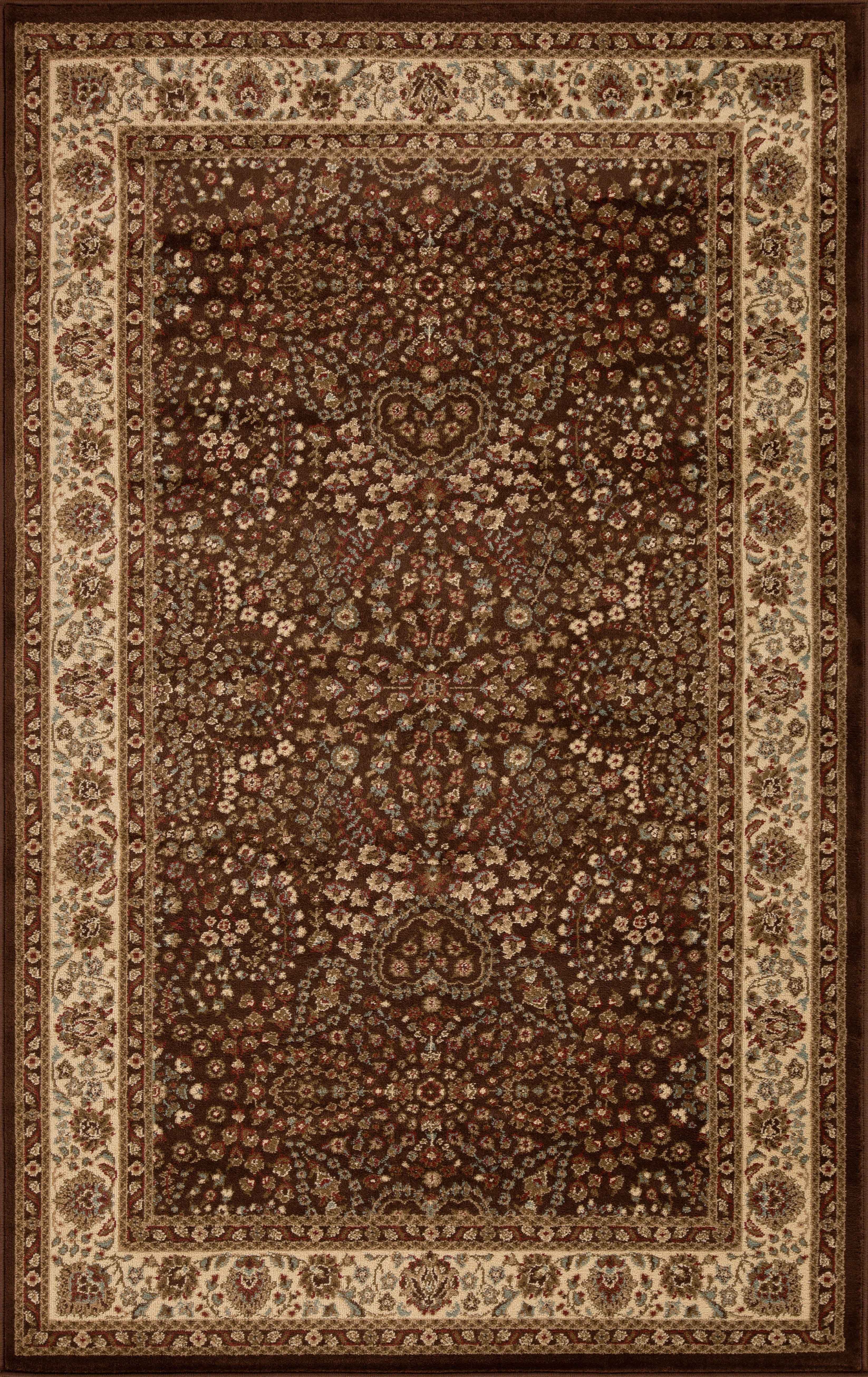Traditional Oriental Floral Scroll Indoor Area Rug or Runner Rug - Omnigoodsstore