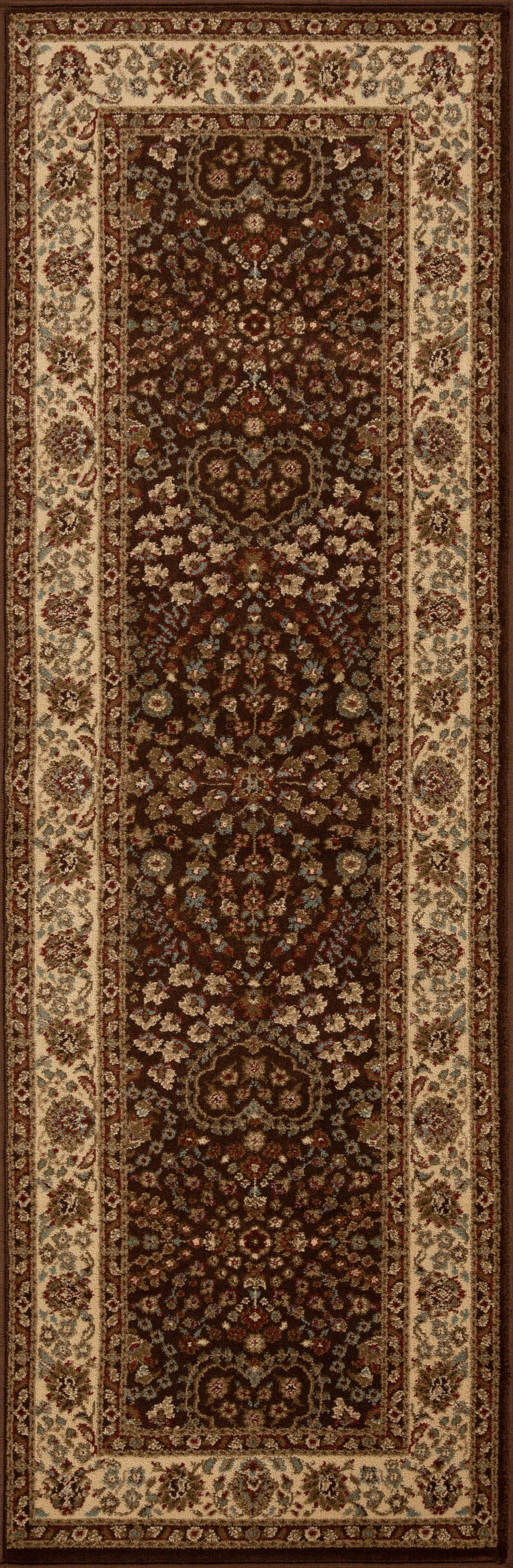 Traditional Oriental Floral Scroll Indoor Area Rug or Runner Rug - Omnigoodsstore