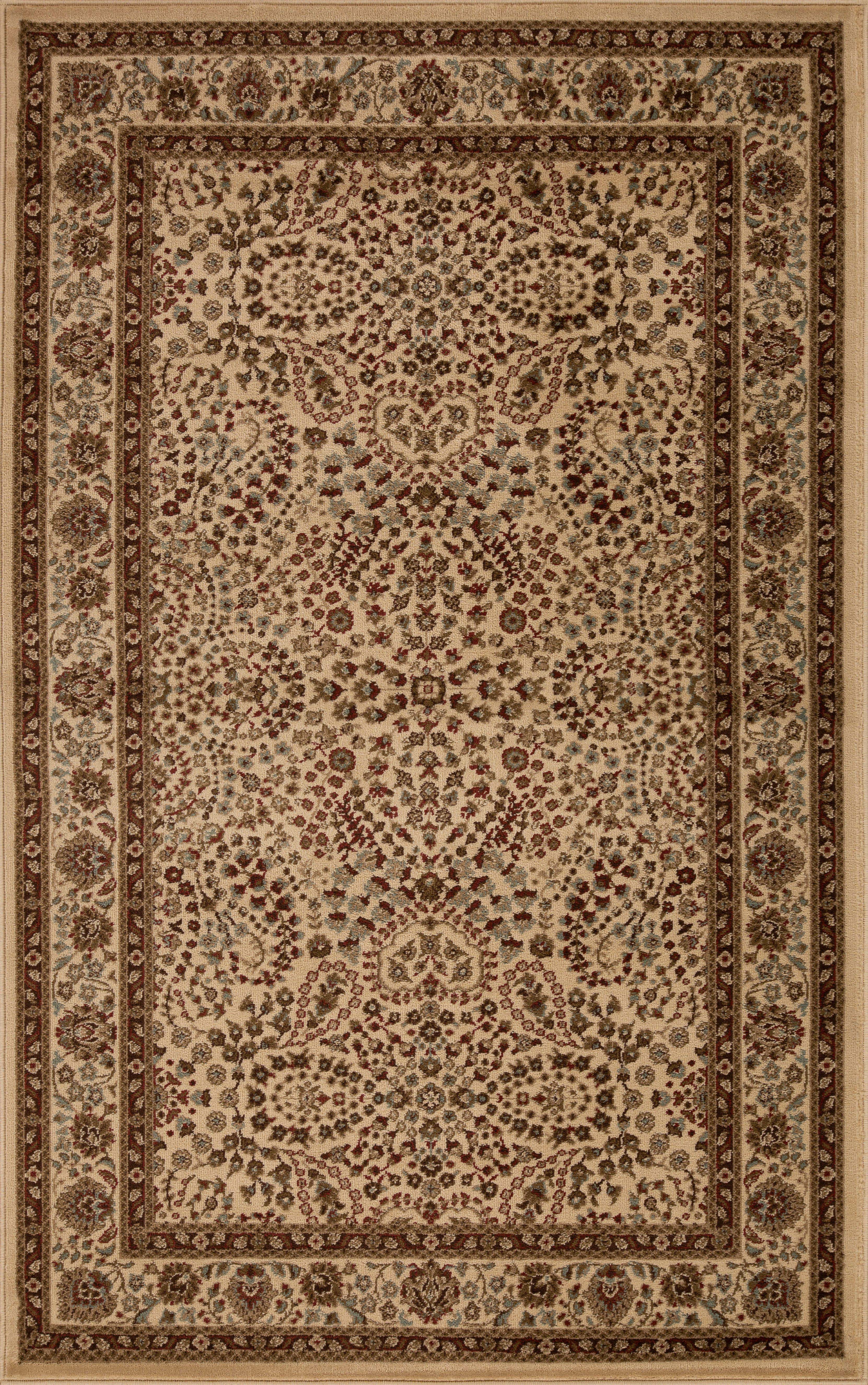 Traditional Oriental Floral Scroll Indoor Area Rug or Runner Rug - Omnigoodsstore