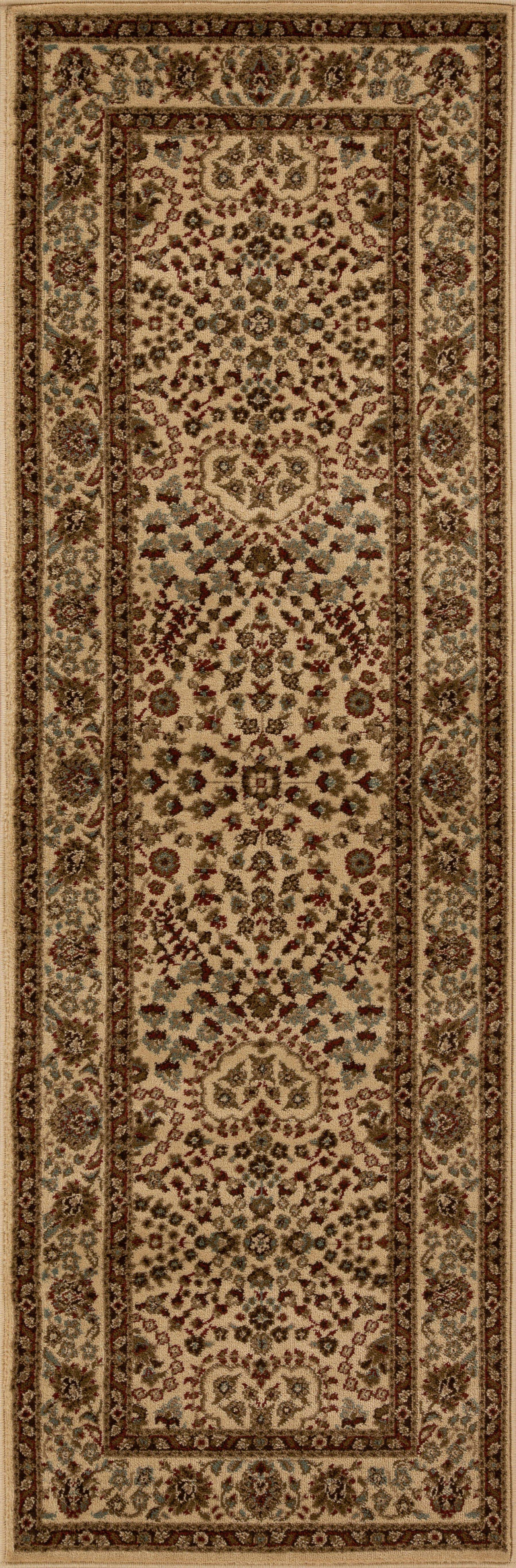 Traditional Oriental Floral Scroll Indoor Area Rug or Runner Rug - Omnigoodsstore
