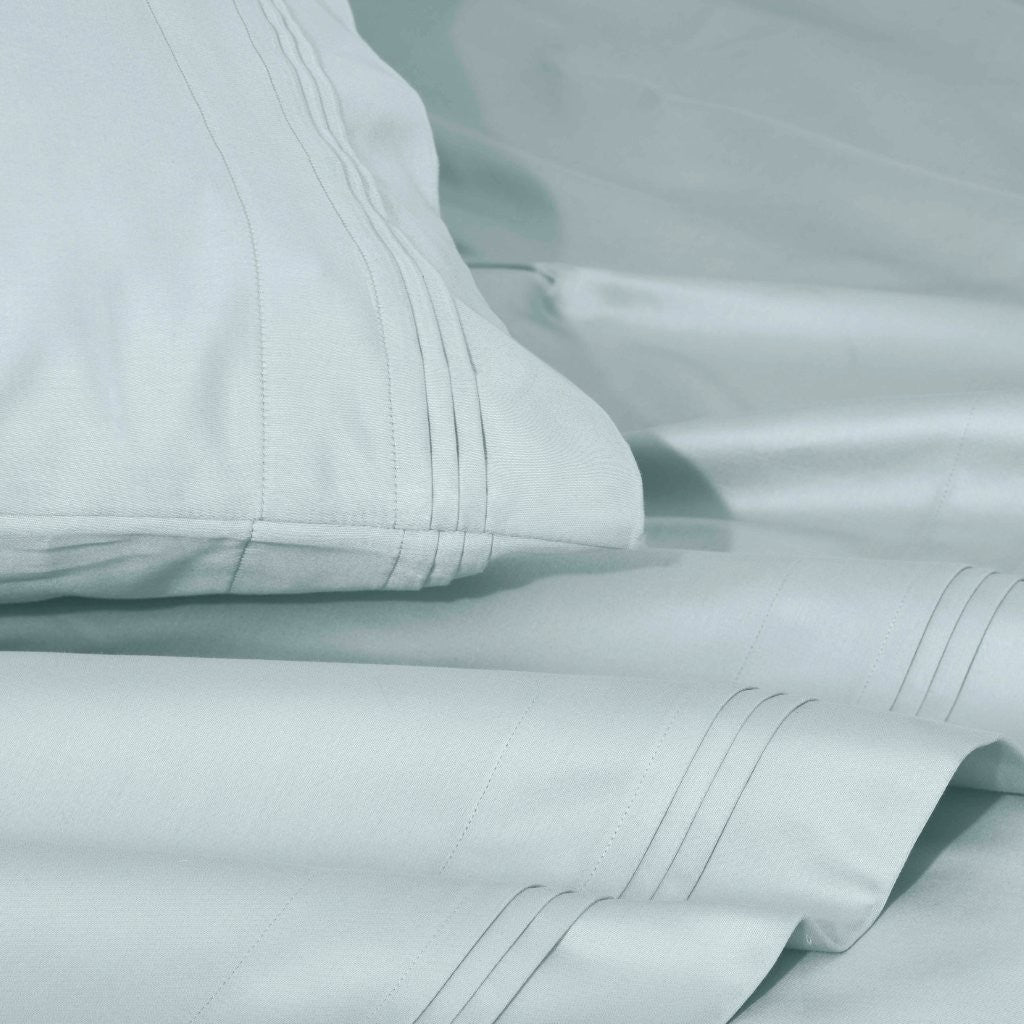 1000 Thread Count Egyptian Cotton Bed Sheet Set Olympic Queen - Omnigoodsstore