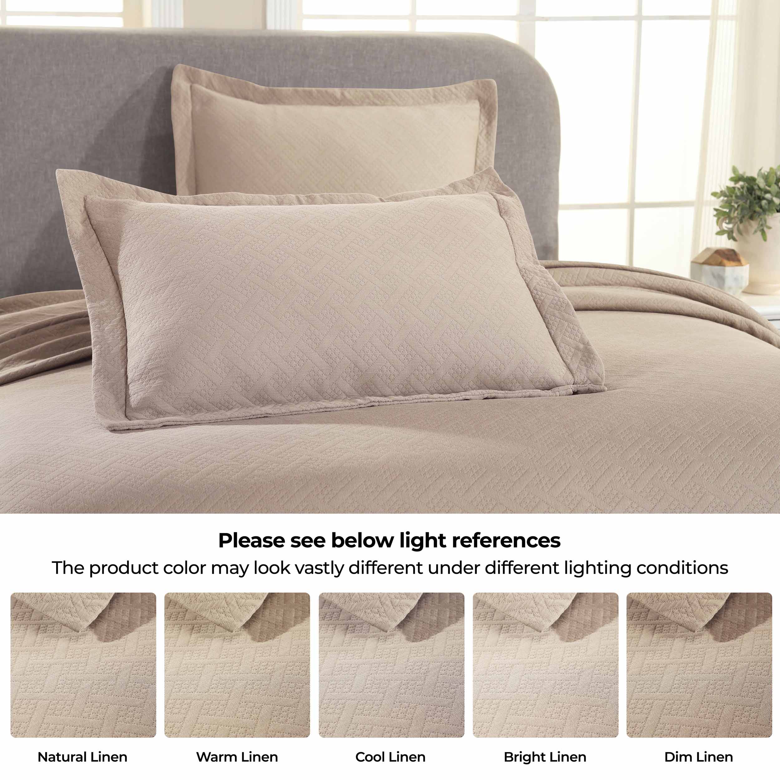 Basket Weave Matelasse Cotton Bedspread Set - Omnigoodsstore