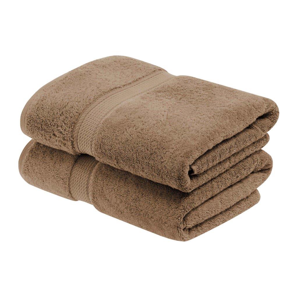 Egyptian Cotton Pile Plush Heavyweight Soft 2 Piece Bath Towel Set - Omnigoodsstore