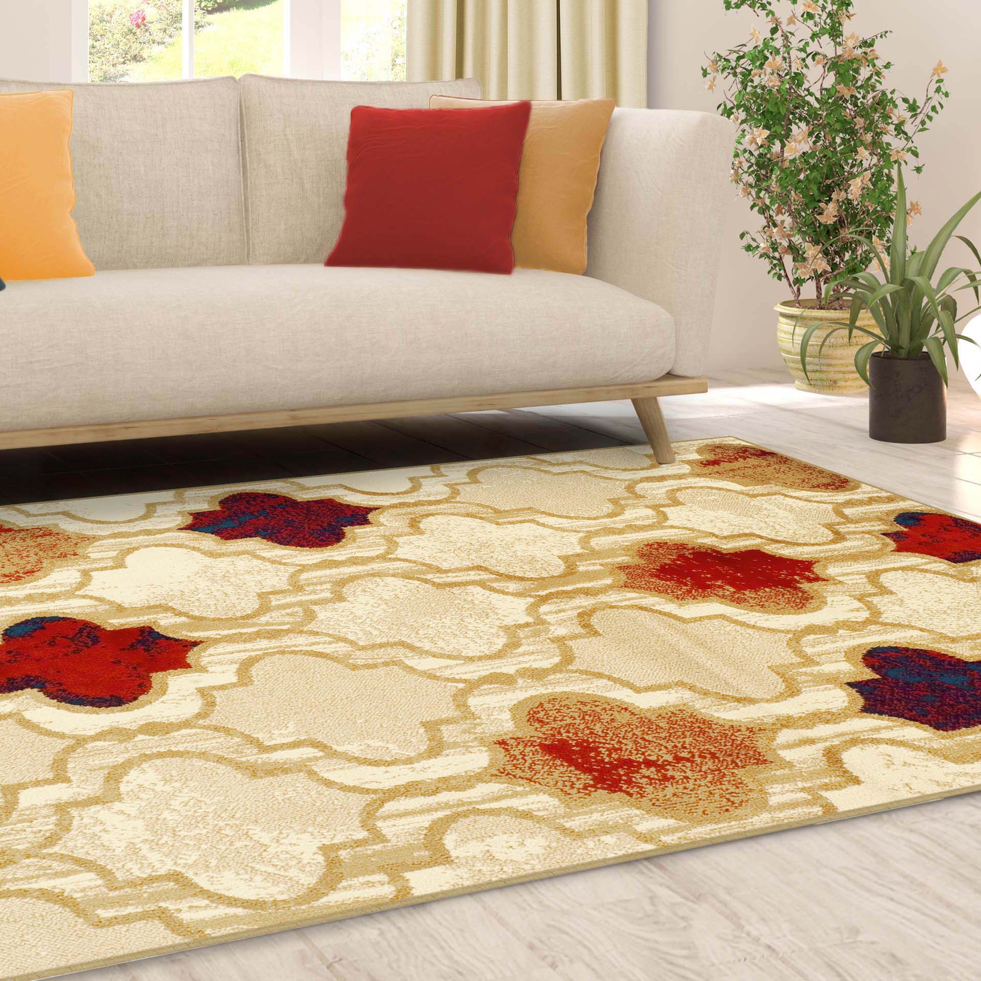 Viking Geometric Trellis Indoor Area Rugs or Runner Rug - Omnigoodsstore