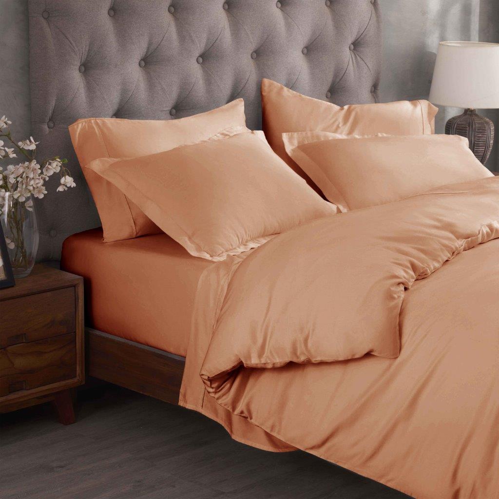 Egyptian Cotton 300 Thread Count Solid Duvet Cover Set - Omnigoodsstore