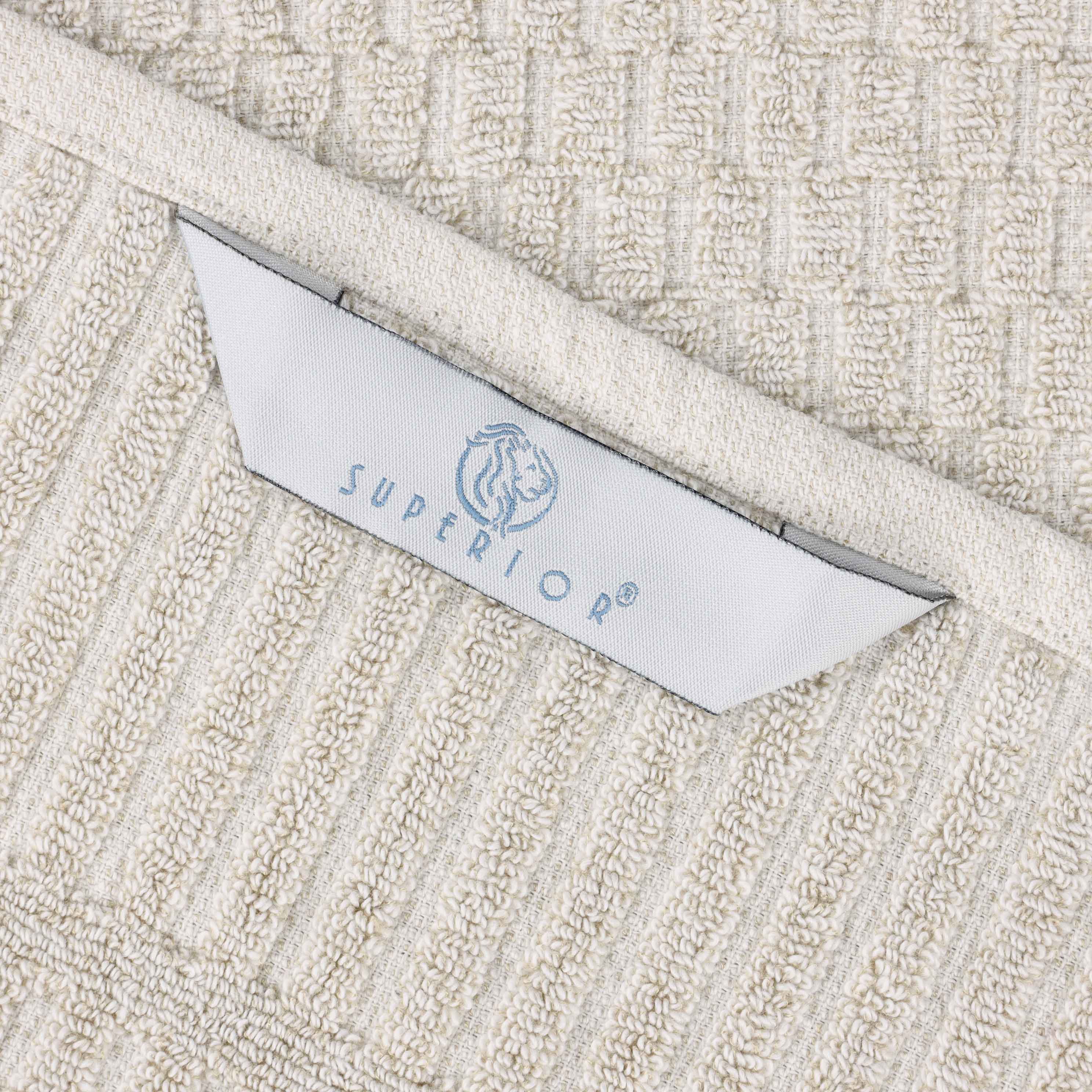 Juno Cotton Blend Medium Weight Checkered Border Face Towel Set of 12 - Omnigoodsstore