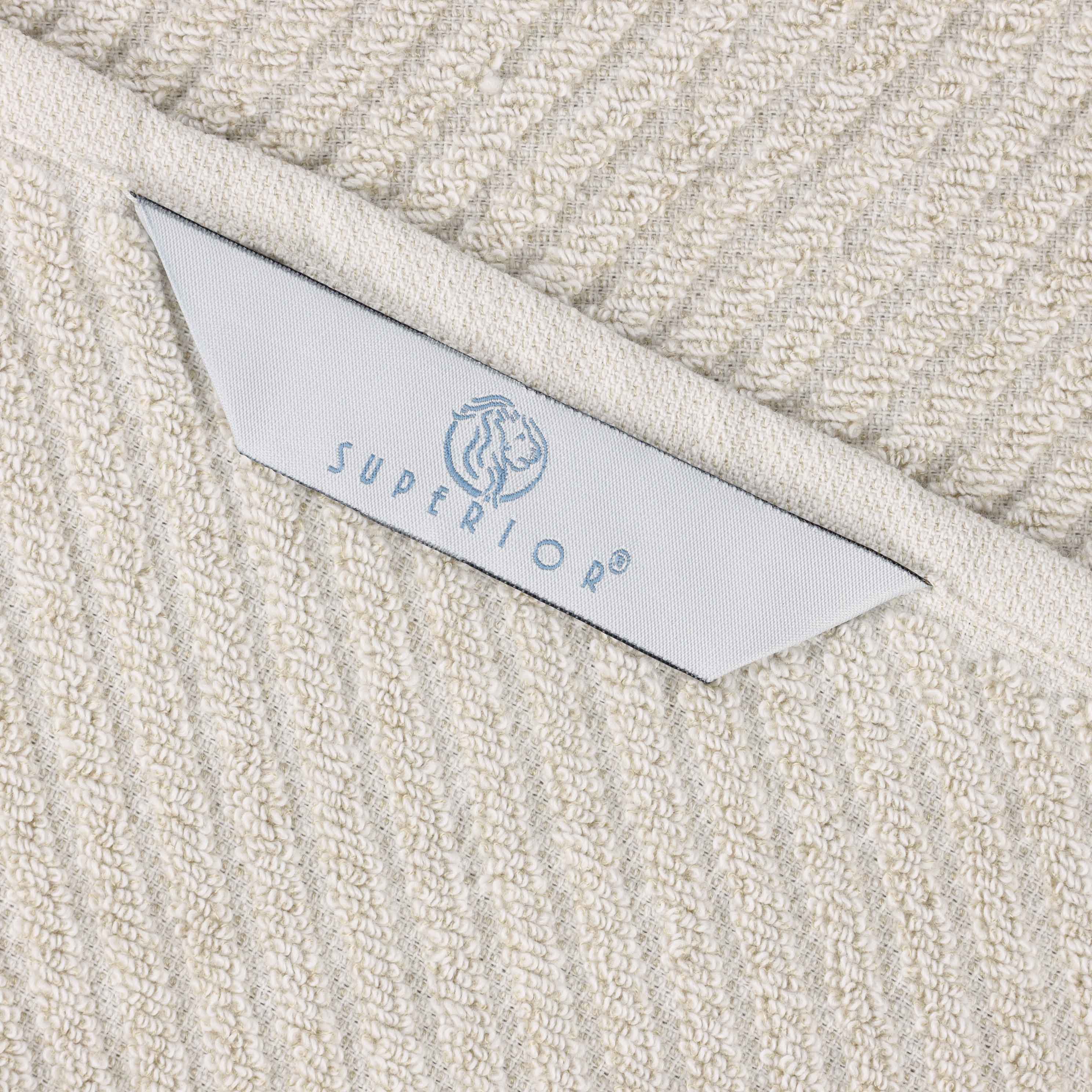 Amelia Cotton Blend Diagonal Stripes Face Towels, Set of 12 - Omnigoodsstore