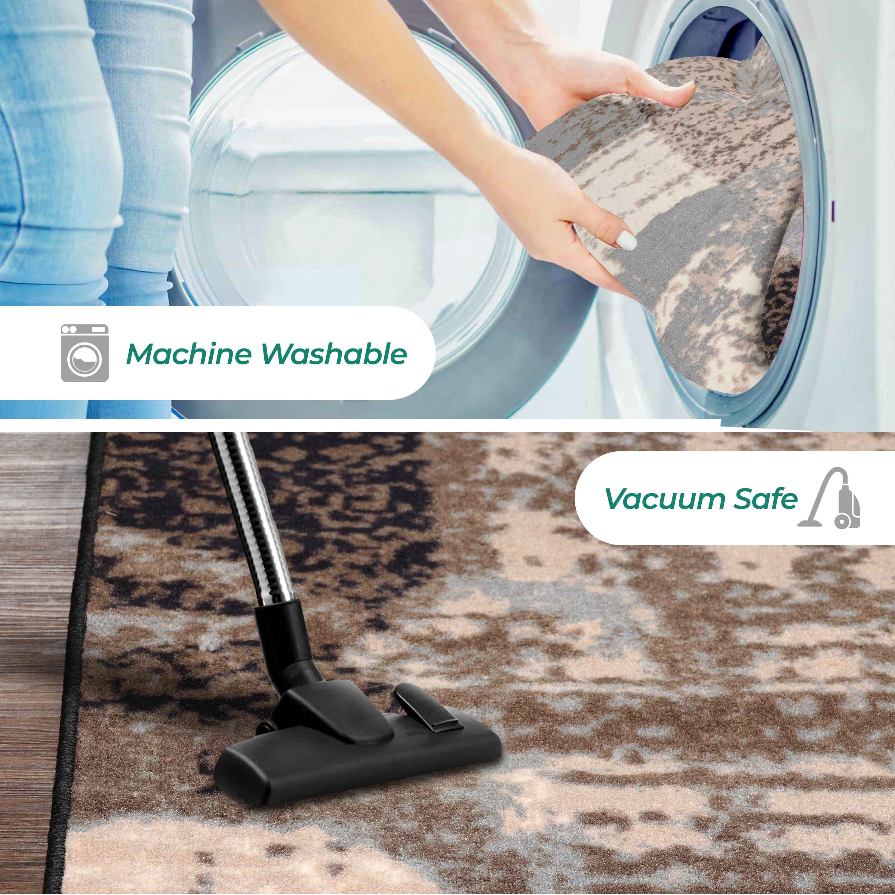 Pastiche Contemporary Floral Patchwork Indoor Area Rug or Runner Rug - Omnigoodsstore