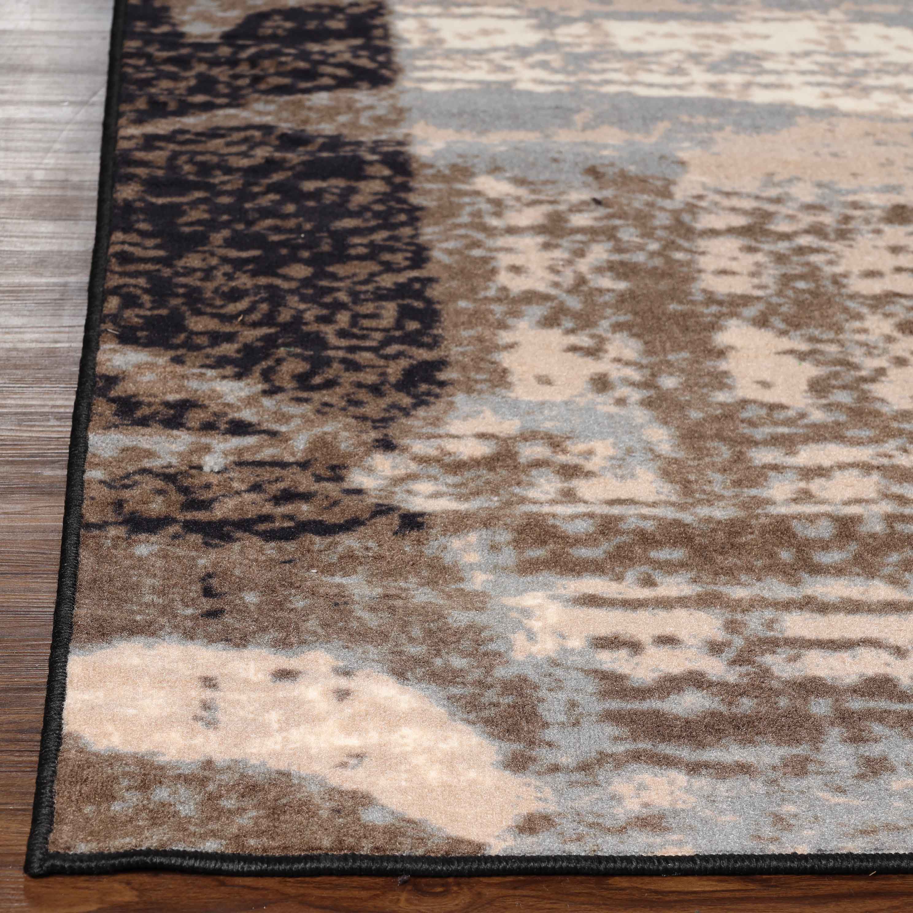 Pastiche Contemporary Floral Patchwork Indoor Area Rug or Runner Rug - Omnigoodsstore