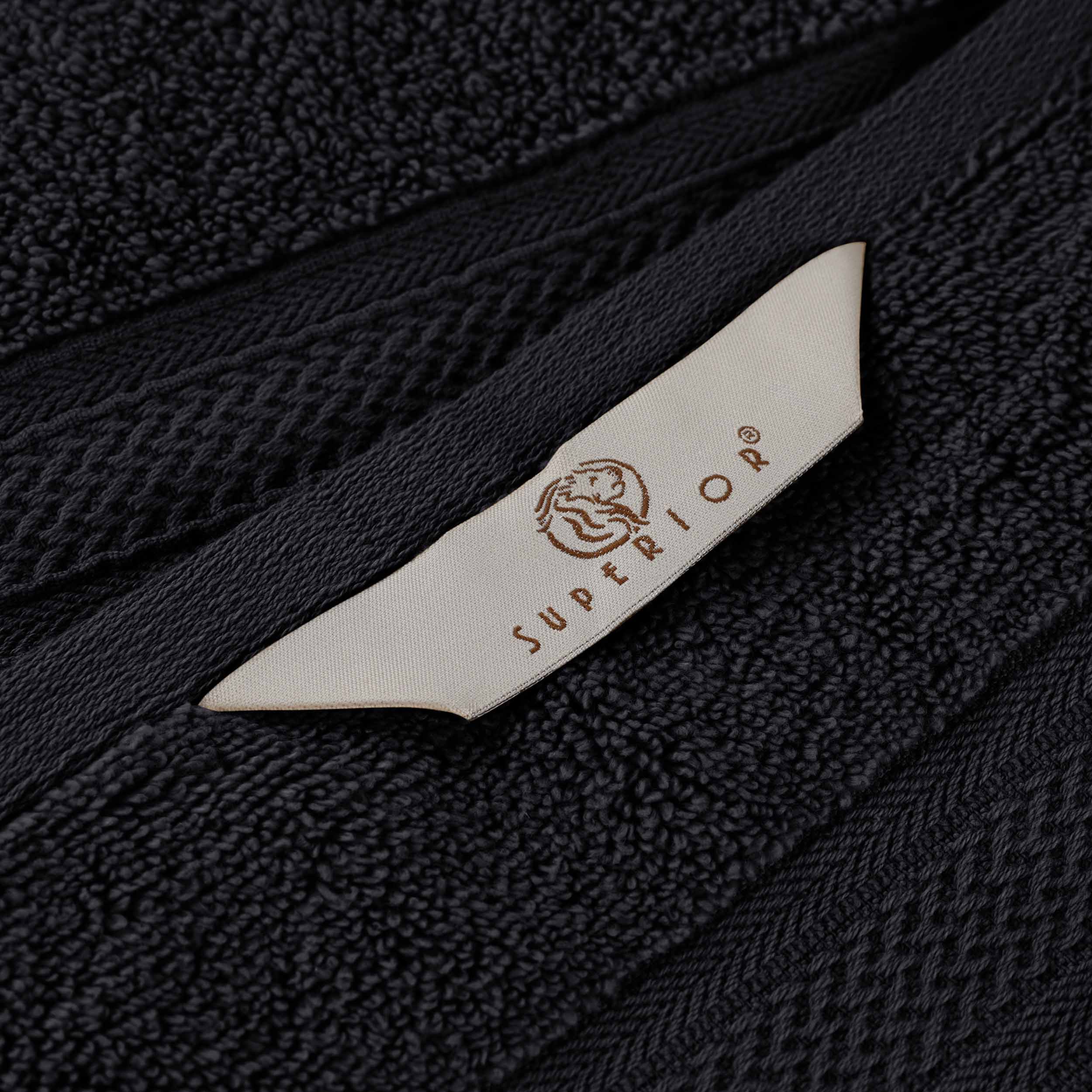 Zero Twist Cotton Solid & Jacquard Elegant Chevron Bath Towel Set of 4 - Omnigoodsstore