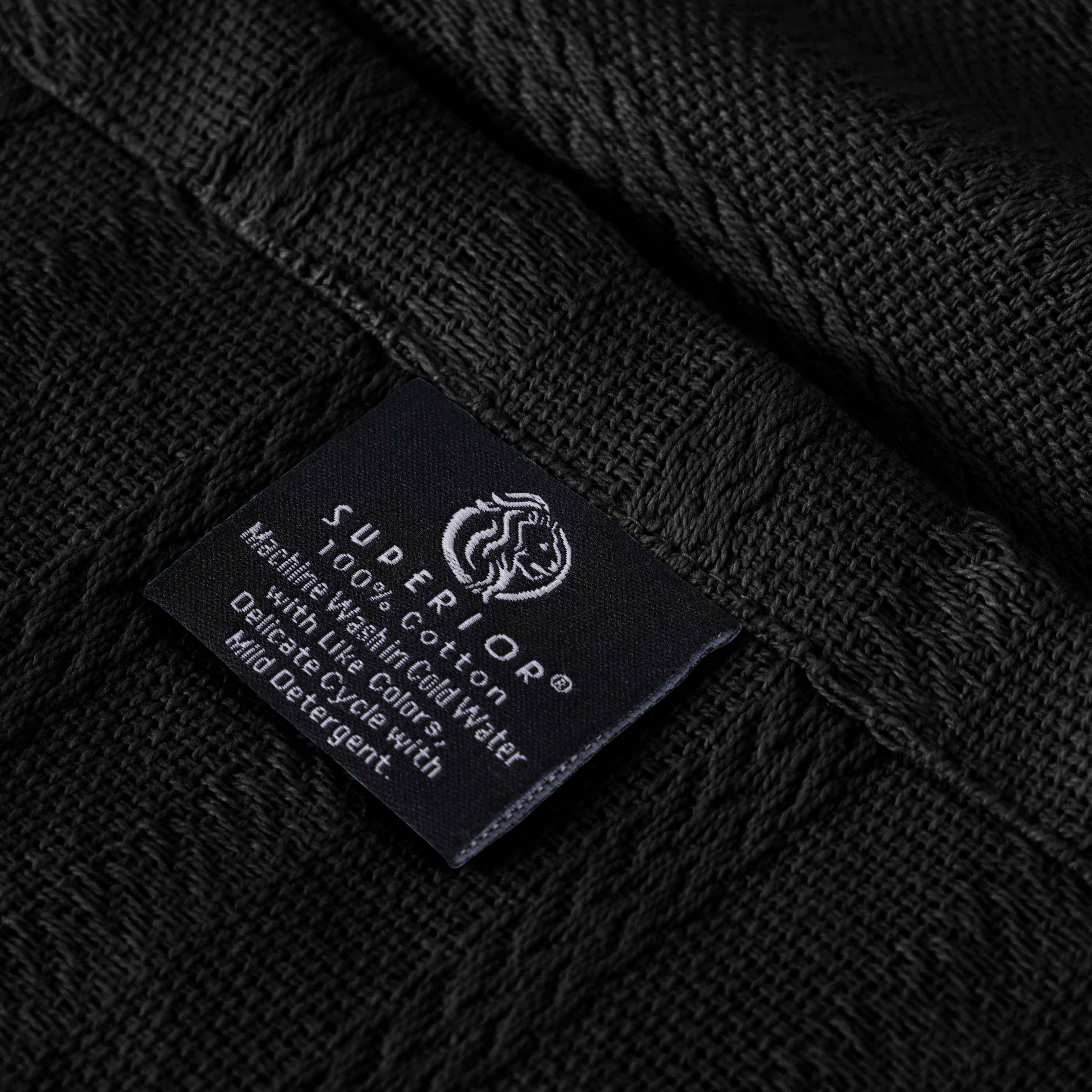 Clara Cotton Textured Striped Lightweight Woven Blanket - Omnigoodsstore