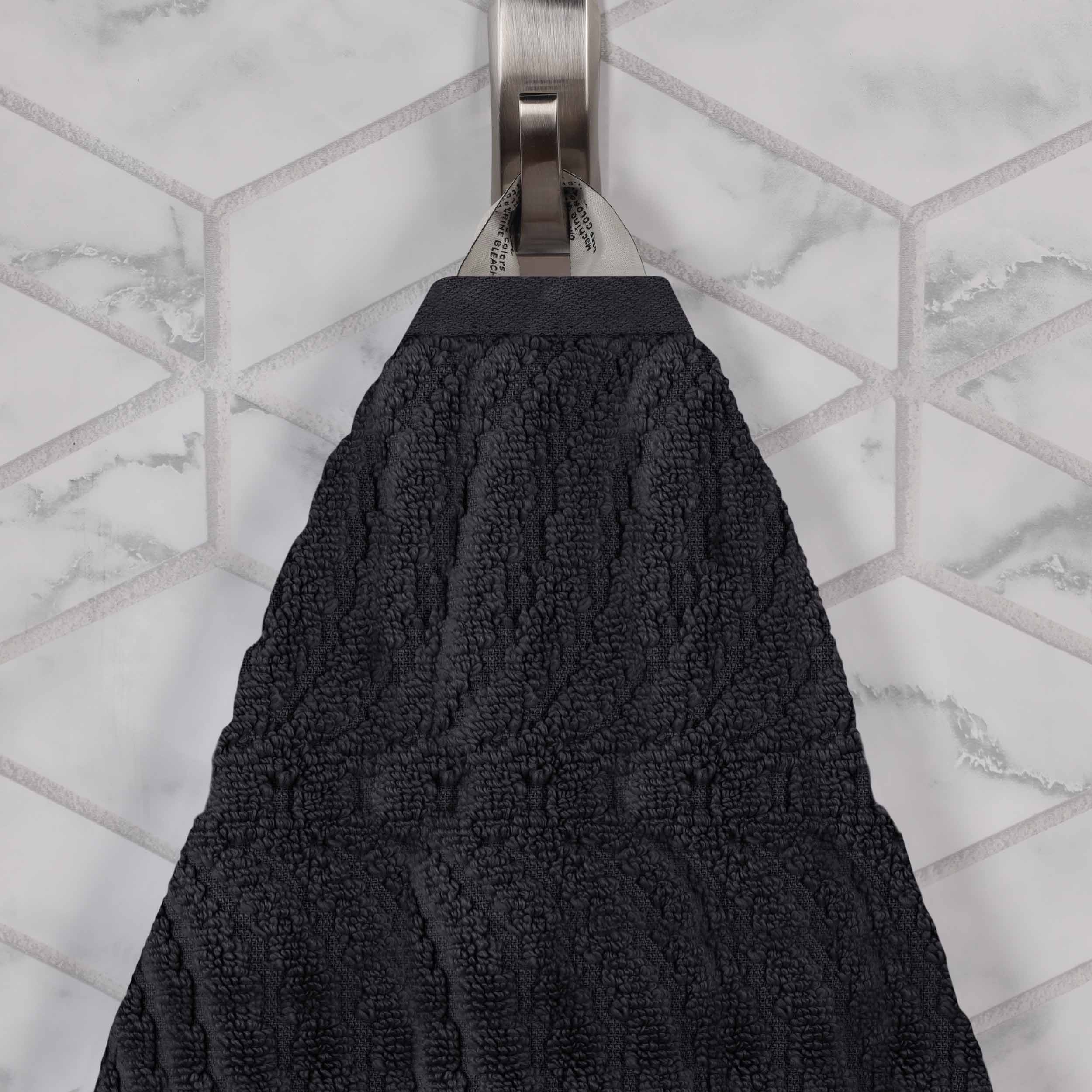 Zero Twist Cotton Solid & Jacquard Elegant Chevron Bath Towel Set of 4 - Omnigoodsstore