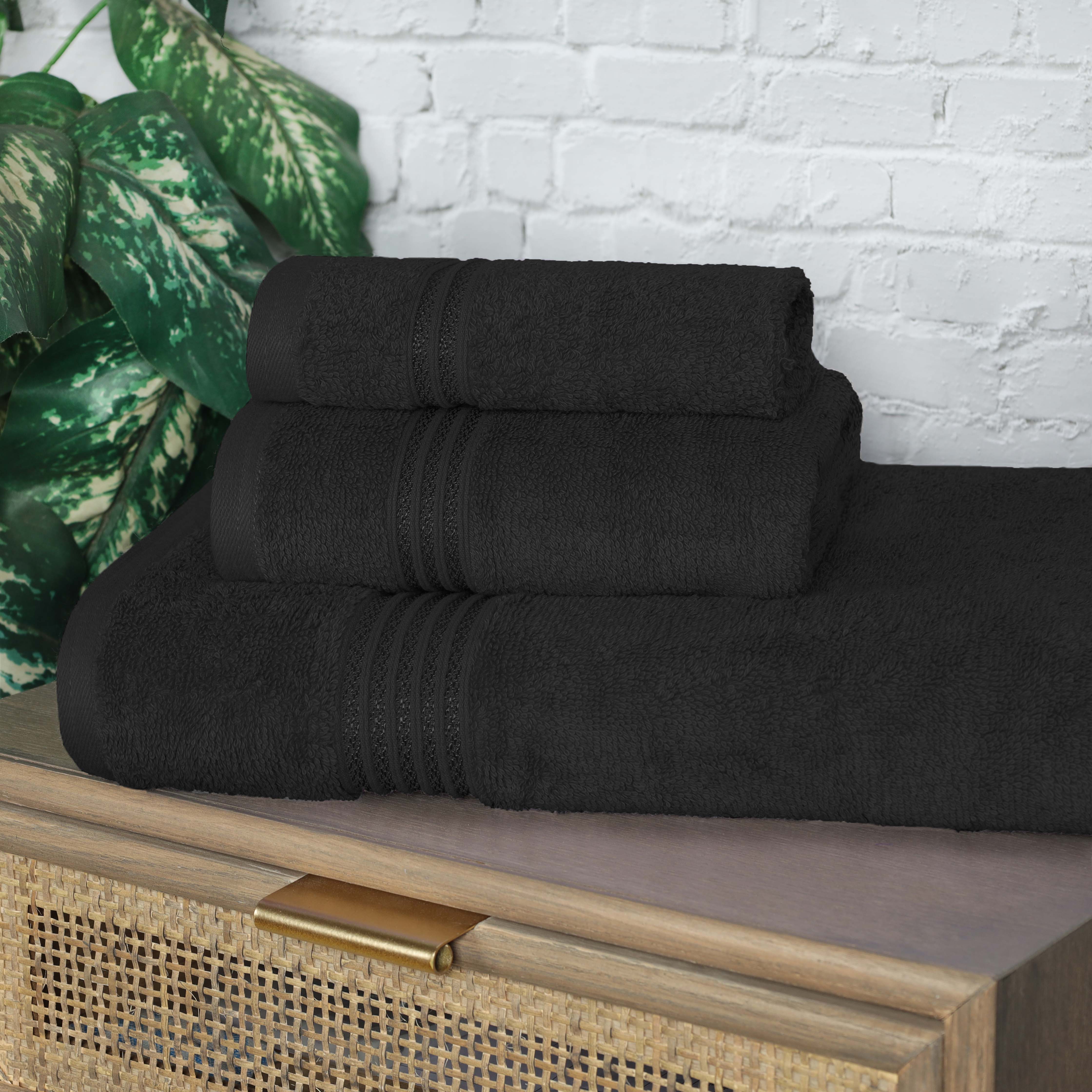 Egyptian Cotton Highly Absorbent Solid 3-Piece Ultra Soft Towel Set - Omnigoodsstore