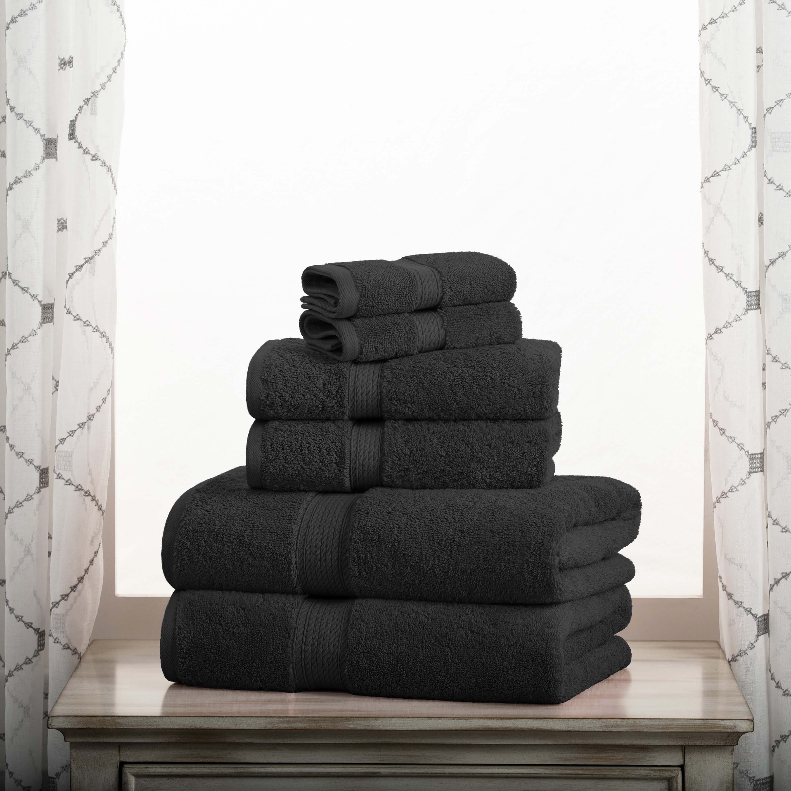Egyptian Cotton Pile Plush Heavyweight Luxury Soft 6-Piece Towel Set - Omnigoodsstore