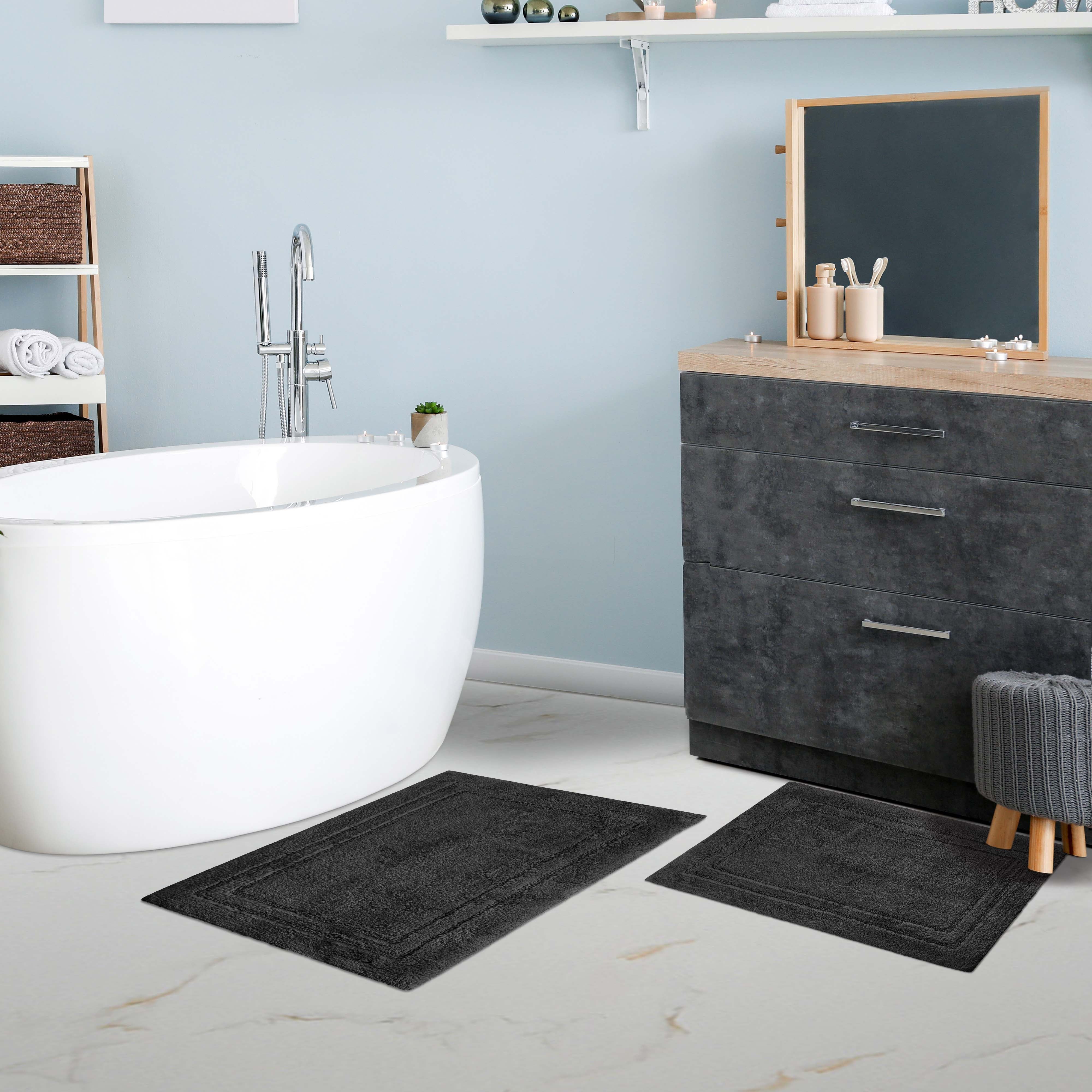 Cotton Non Slip 2 Piece Bath Rug Set - Omnigoodsstore