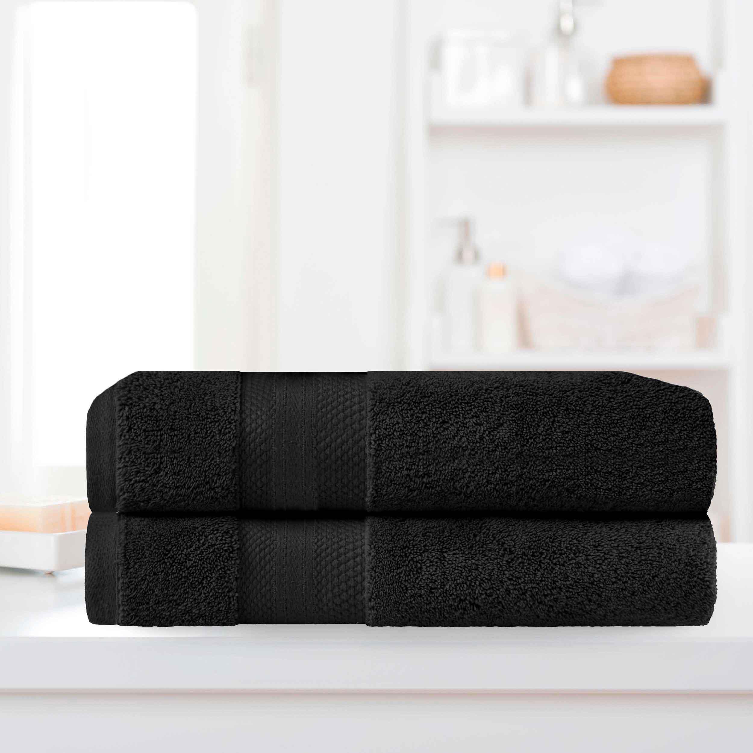 Turkish Cotton Absorbent Ultra-Plush Solid 2 Piece Bath Sheet Set - Omnigoodsstore