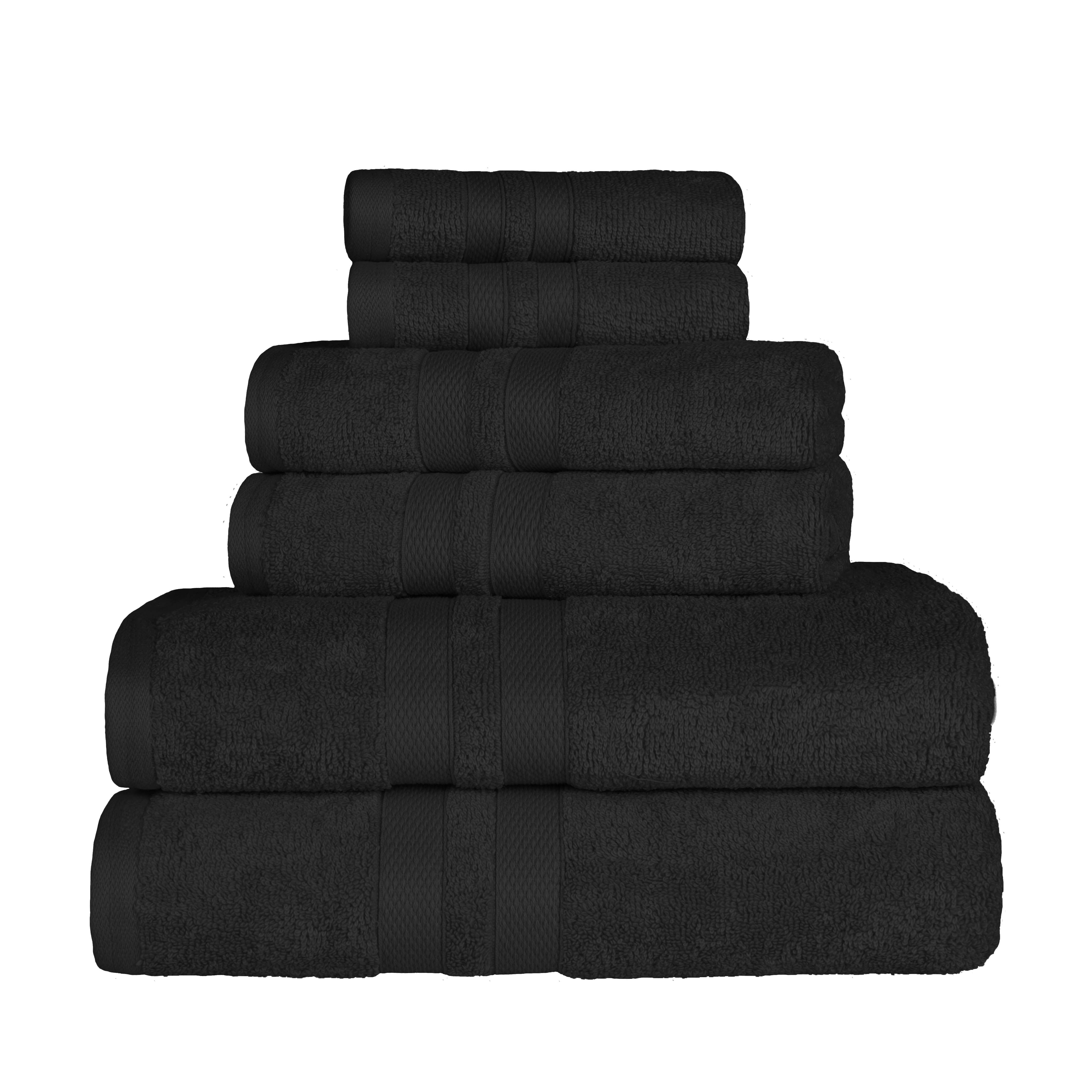 Cotton Ultra Soft 6 Piece Solid Towel Set - Omnigoodsstore