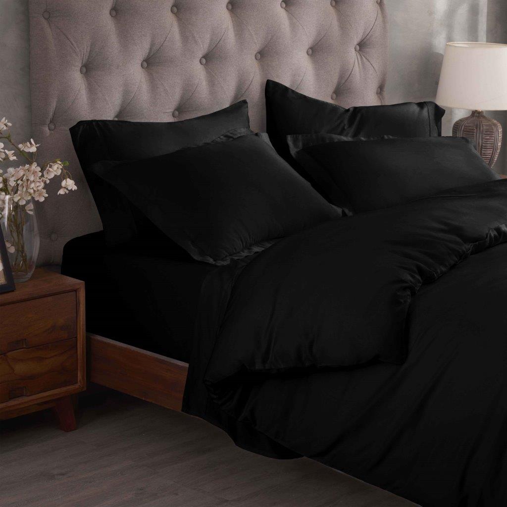 Egyptian Cotton 300 Thread Count Solid Duvet Cover Set - Omnigoodsstore