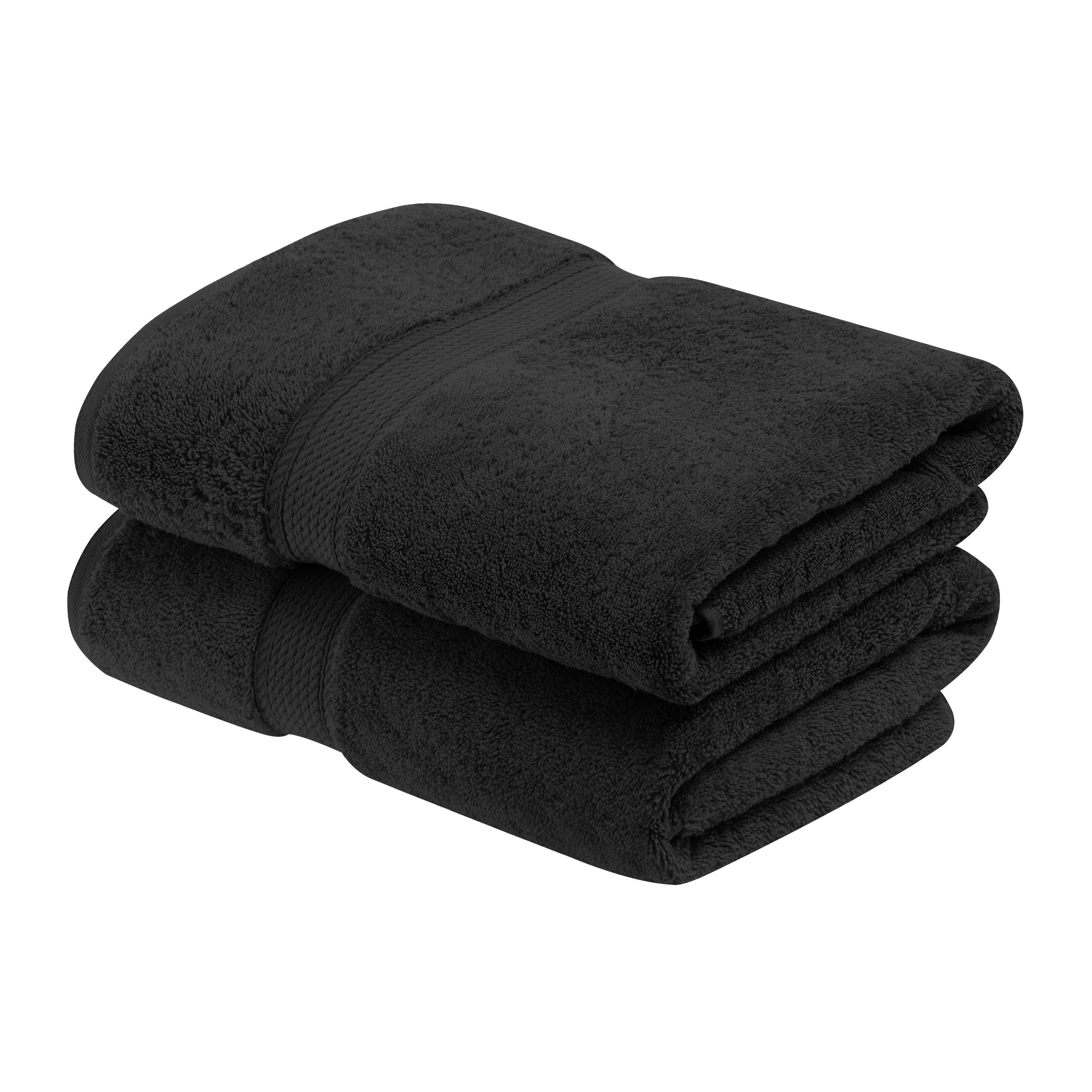 Egyptian Cotton Pile Plush Heavyweight Soft 2 Piece Bath Towel Set - Omnigoodsstore