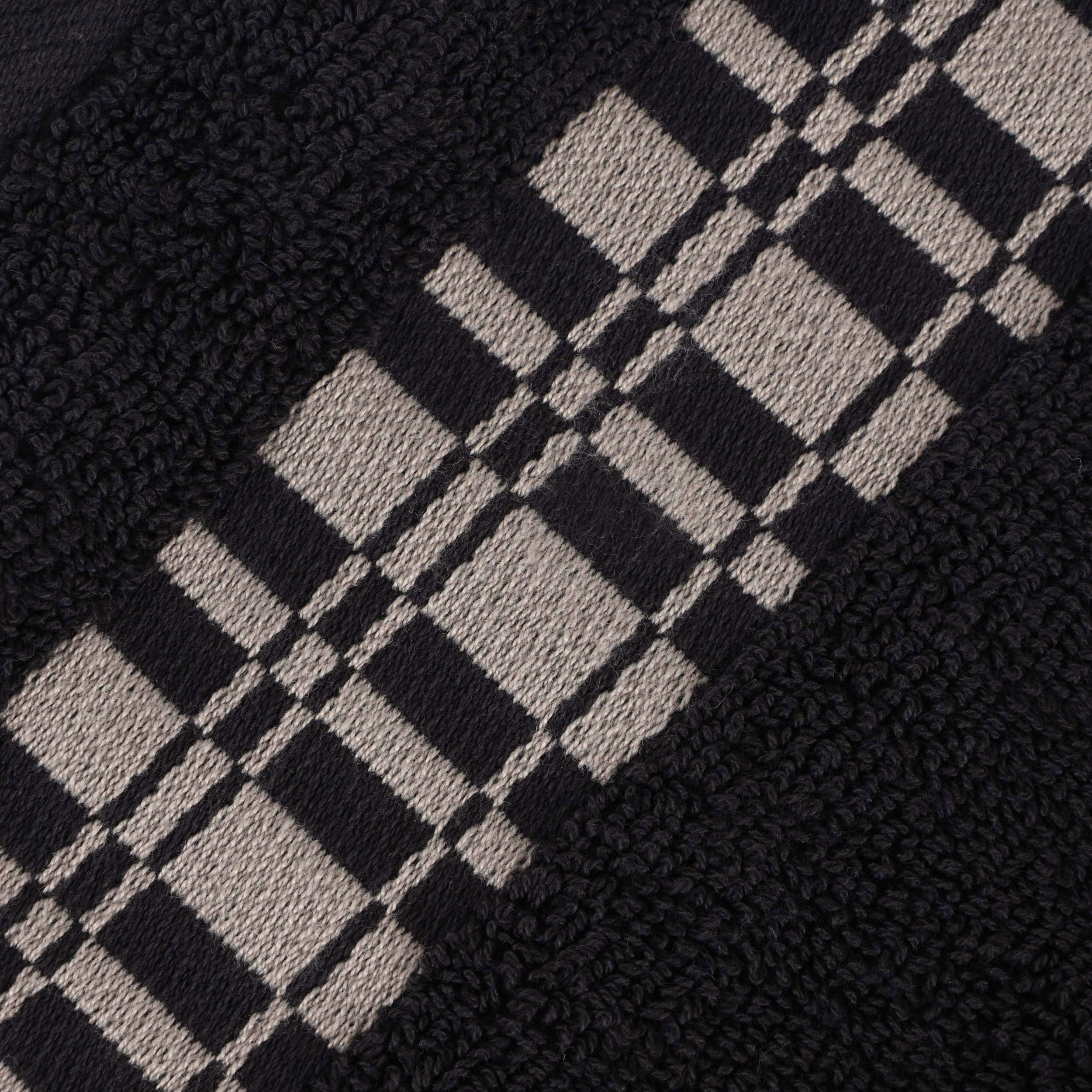 Larissa Cotton Geometric Embroidered Border Bath Towels, Set of 4 - Omnigoodsstore