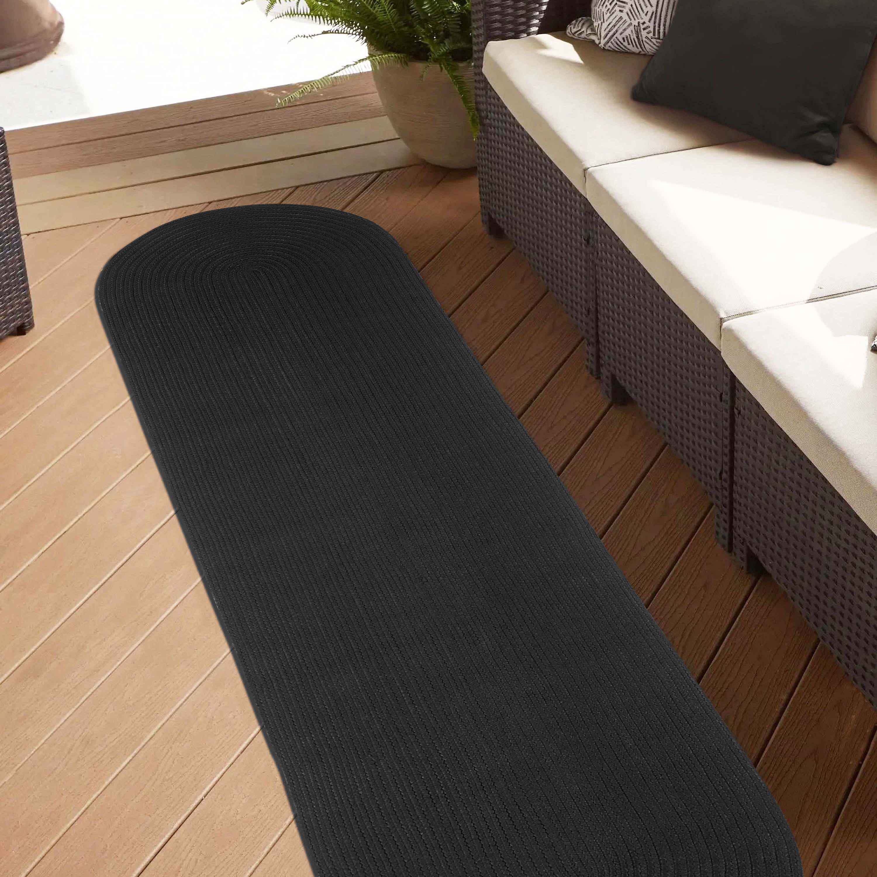 Classic Braided Area Rug Indoor Outdoor Rugs Oval - Omnigoodsstore