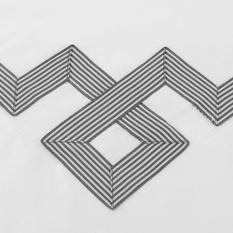 Miller Cotton Embroidered Solid 3 Piece Duvet Cover Set - Omnigoodsstore