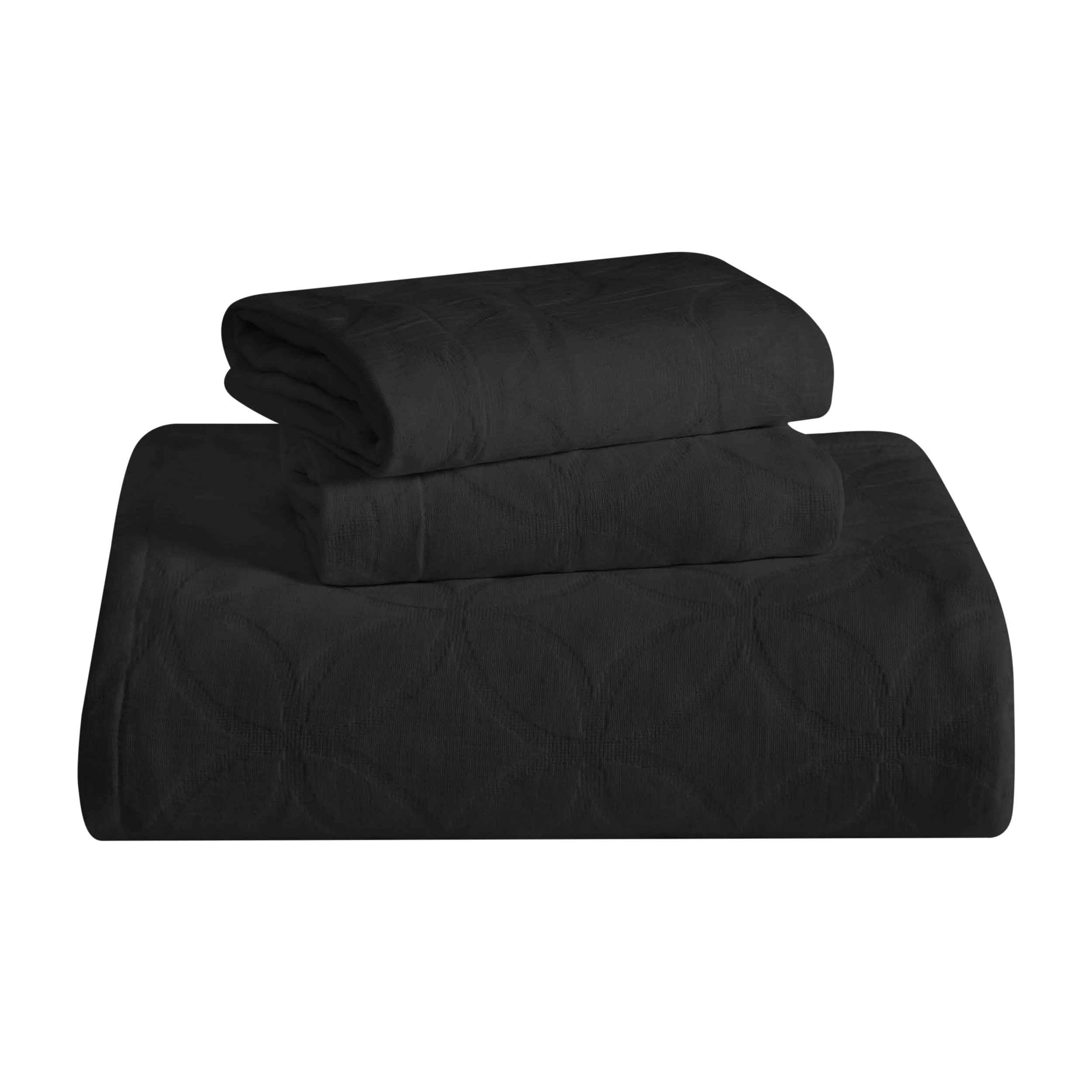 Serenity Cotton Matelasse Celtic Circle Airy Bedspread Set - Omnigoodsstore