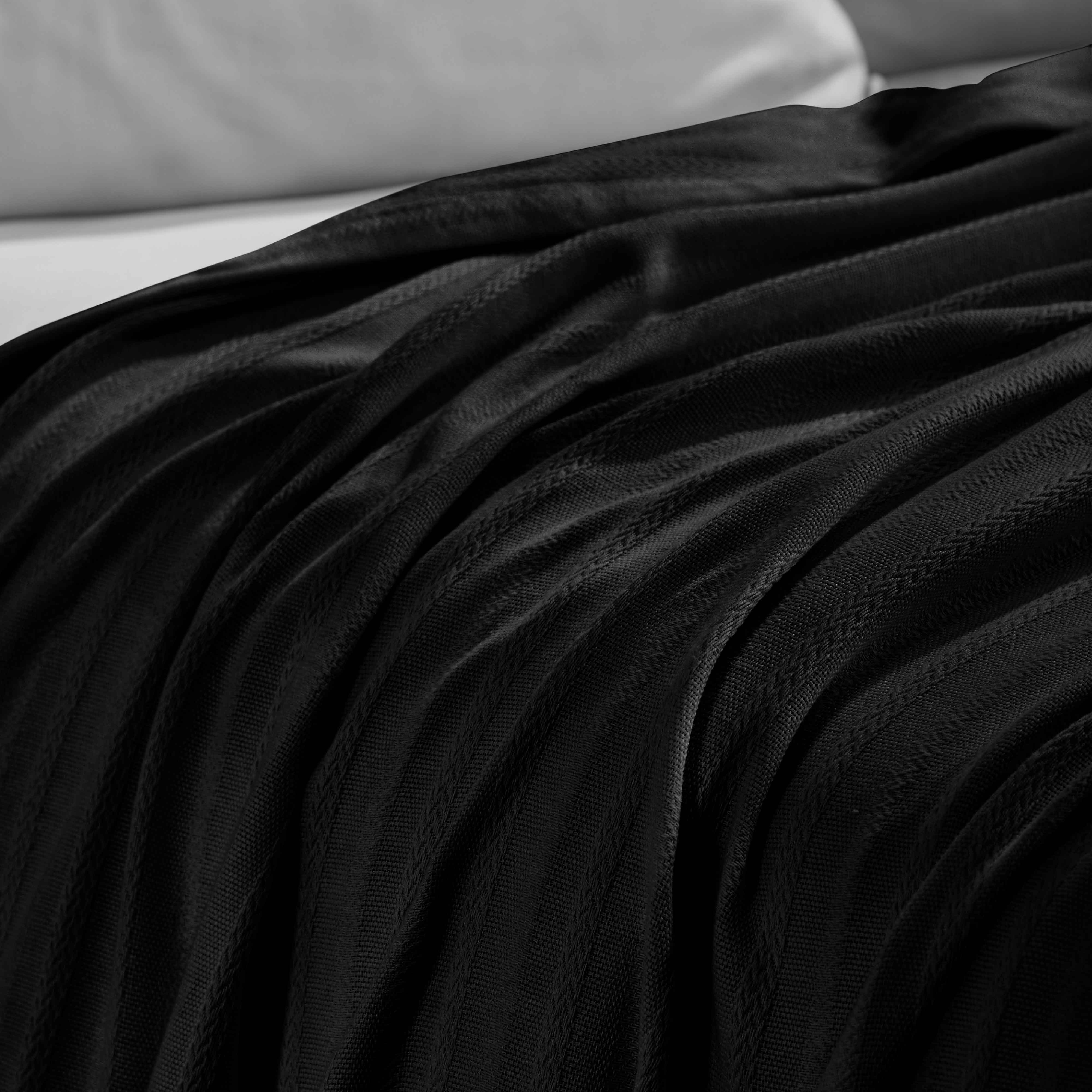 Clara Cotton Textured Striped Lightweight Woven Blanket - Omnigoodsstore