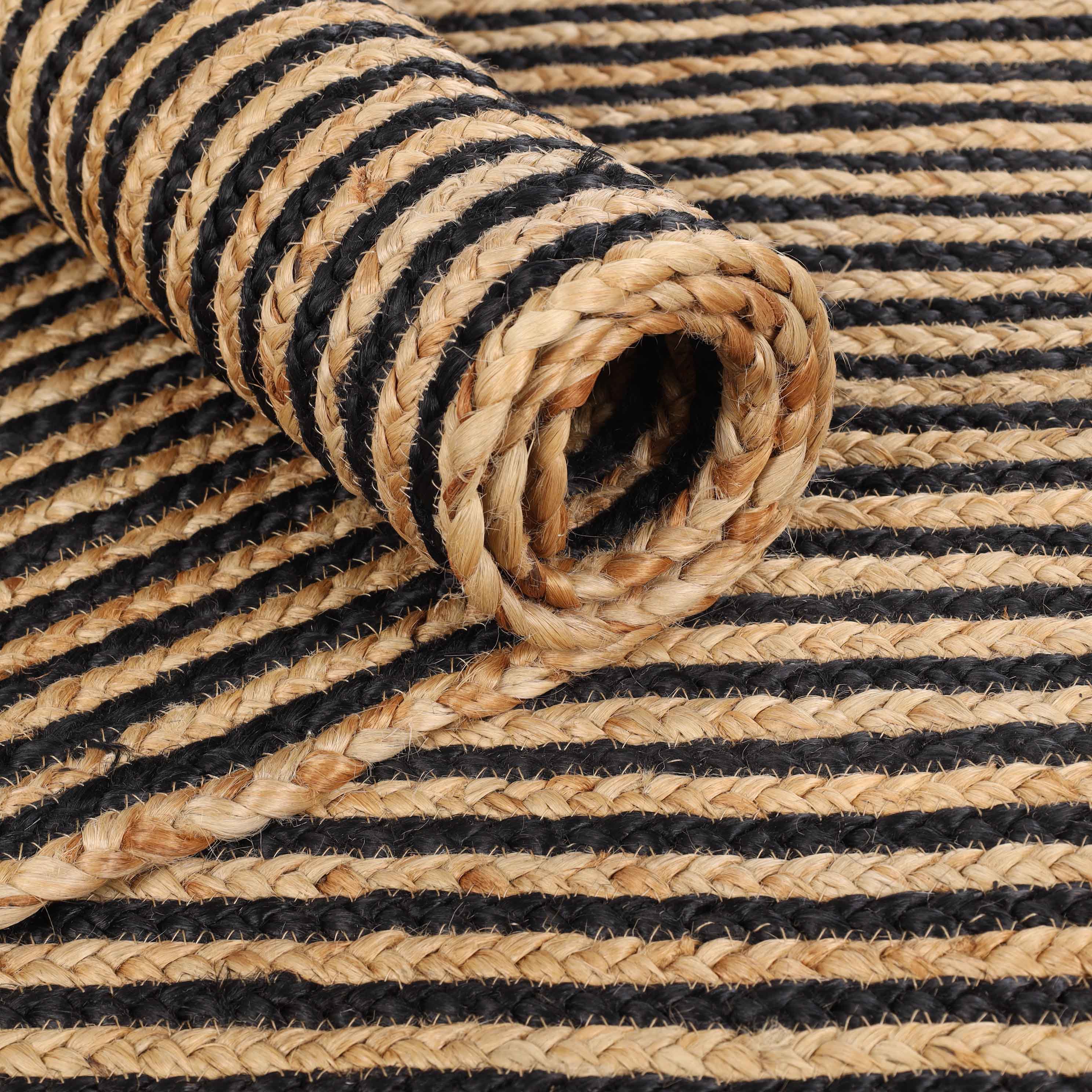Braided Jute Reversible Handwoven Indoor Outdoor Area Rug - Omnigoodsstore