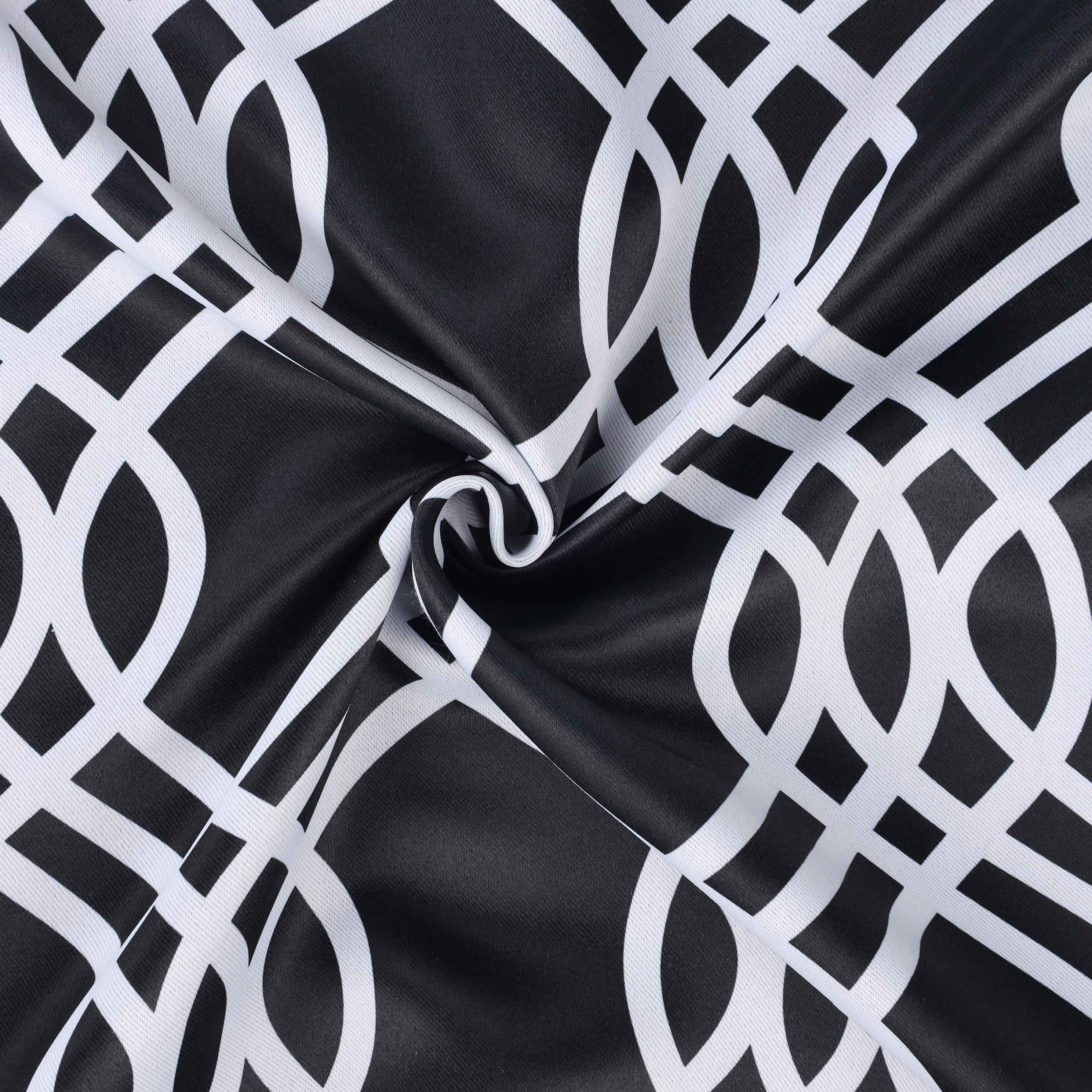 Ribbon Trellis Washable Room Darkening Blackout Curtain Panel Set - Omnigoodsstore