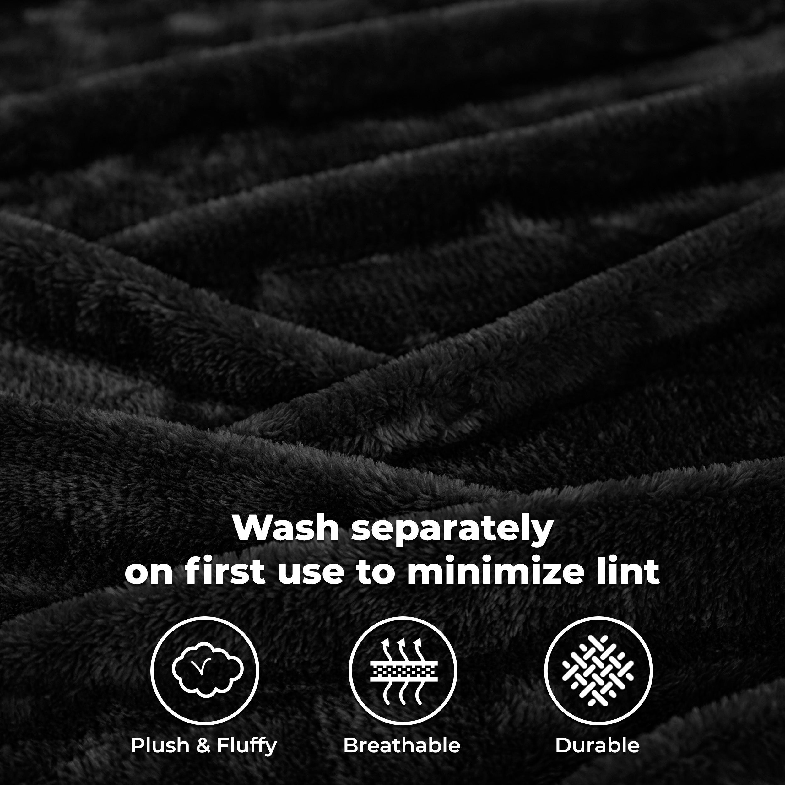 Classic Solid Fleece Plush Medium Weight Fluffy Soft Blanket - Omnigoodsstore