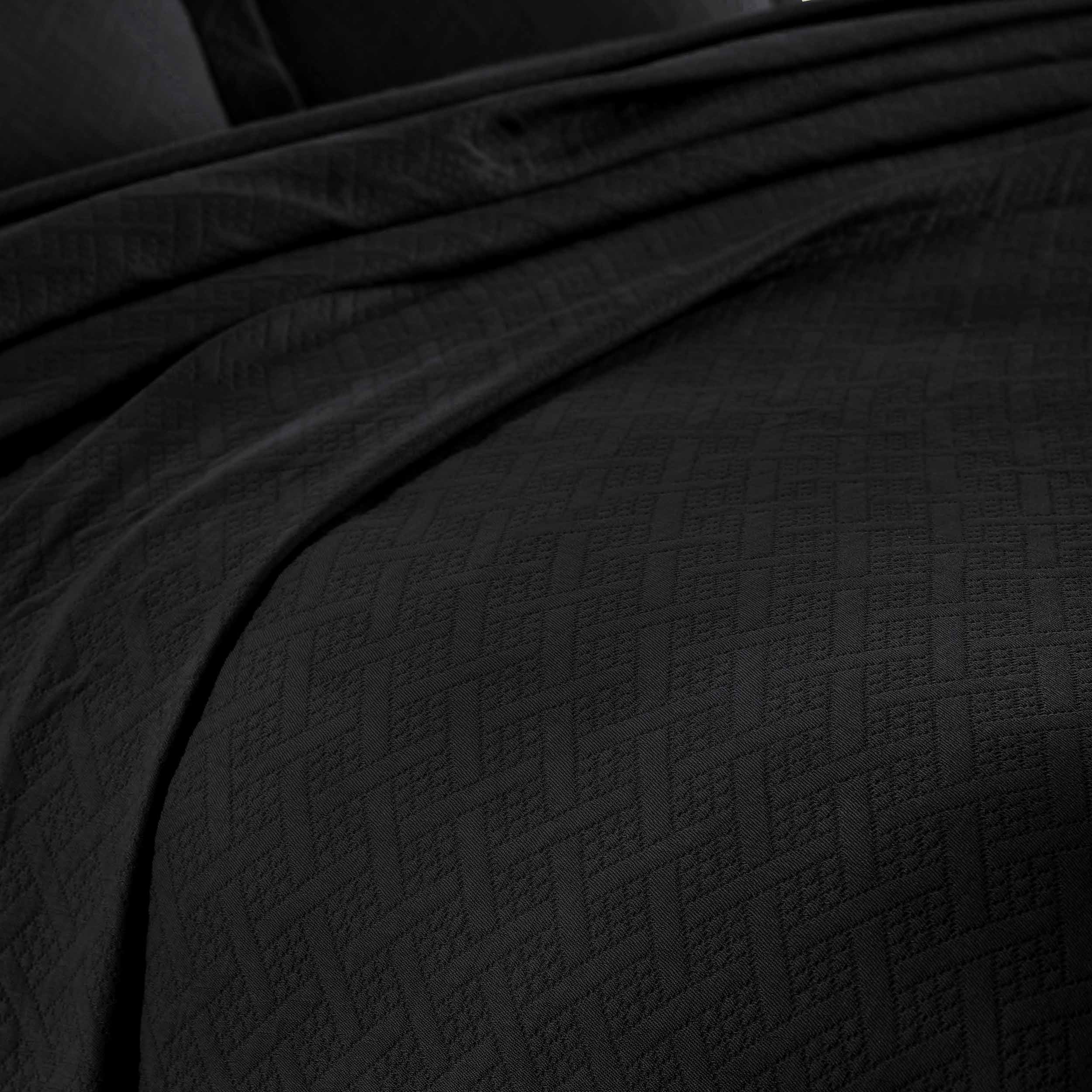 Basket Weave Matelasse Cotton Bedspread Set - Omnigoodsstore