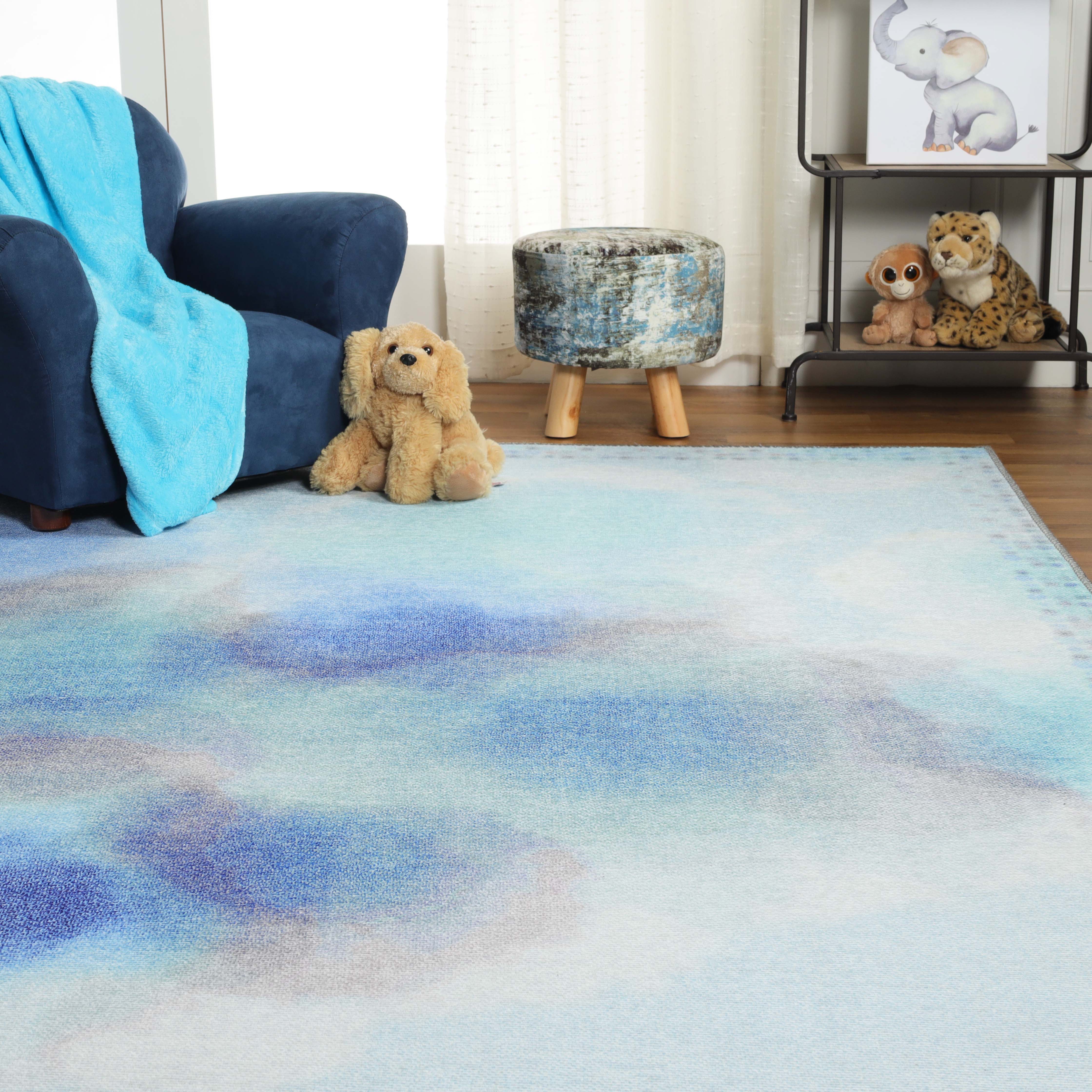 Blossom Kids Bright Patterned Non-Slip Area Rug or Runner Rug - Omnigoodsstore