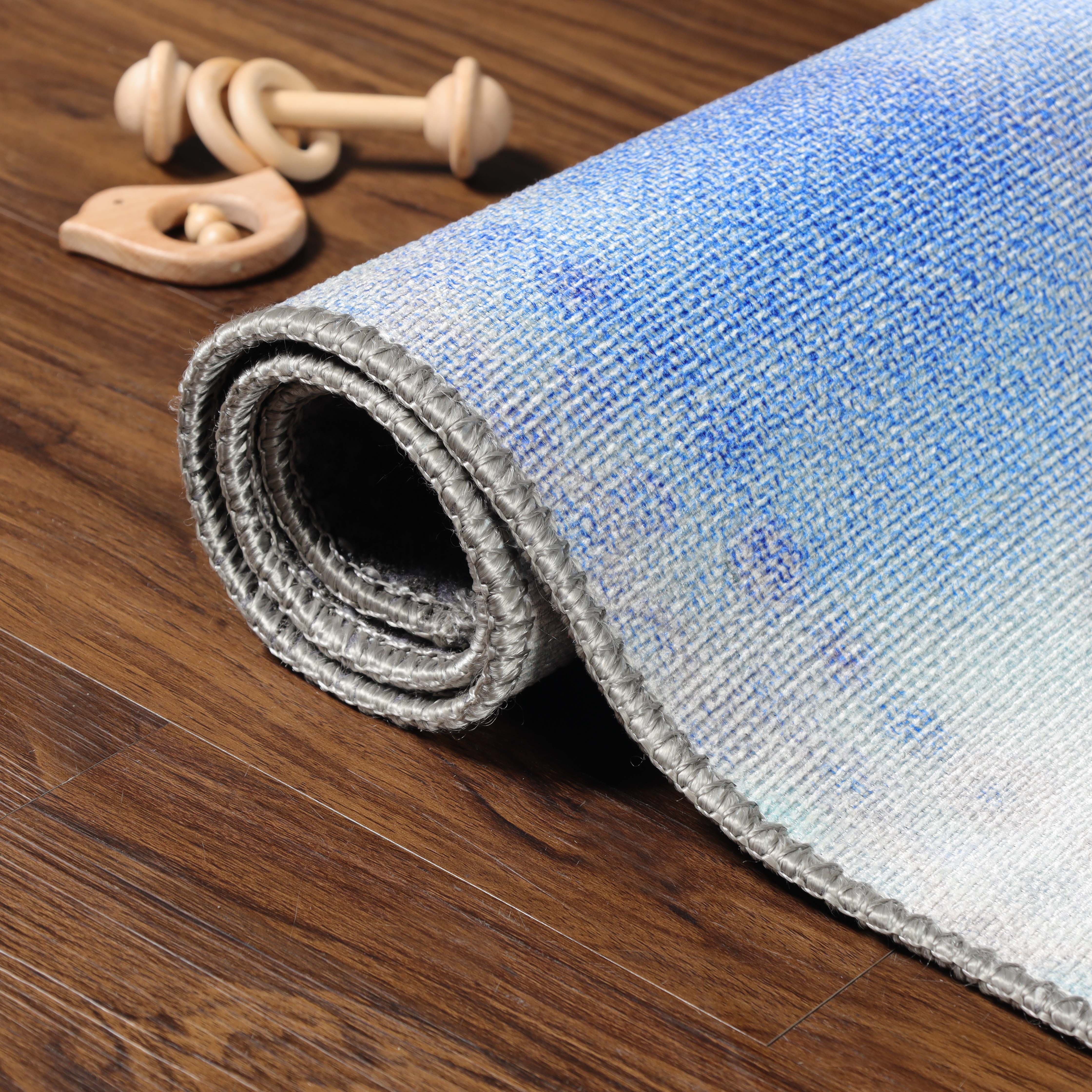 Blossom Kids Bright Patterned Non-Slip Area Rug or Runner Rug - Omnigoodsstore