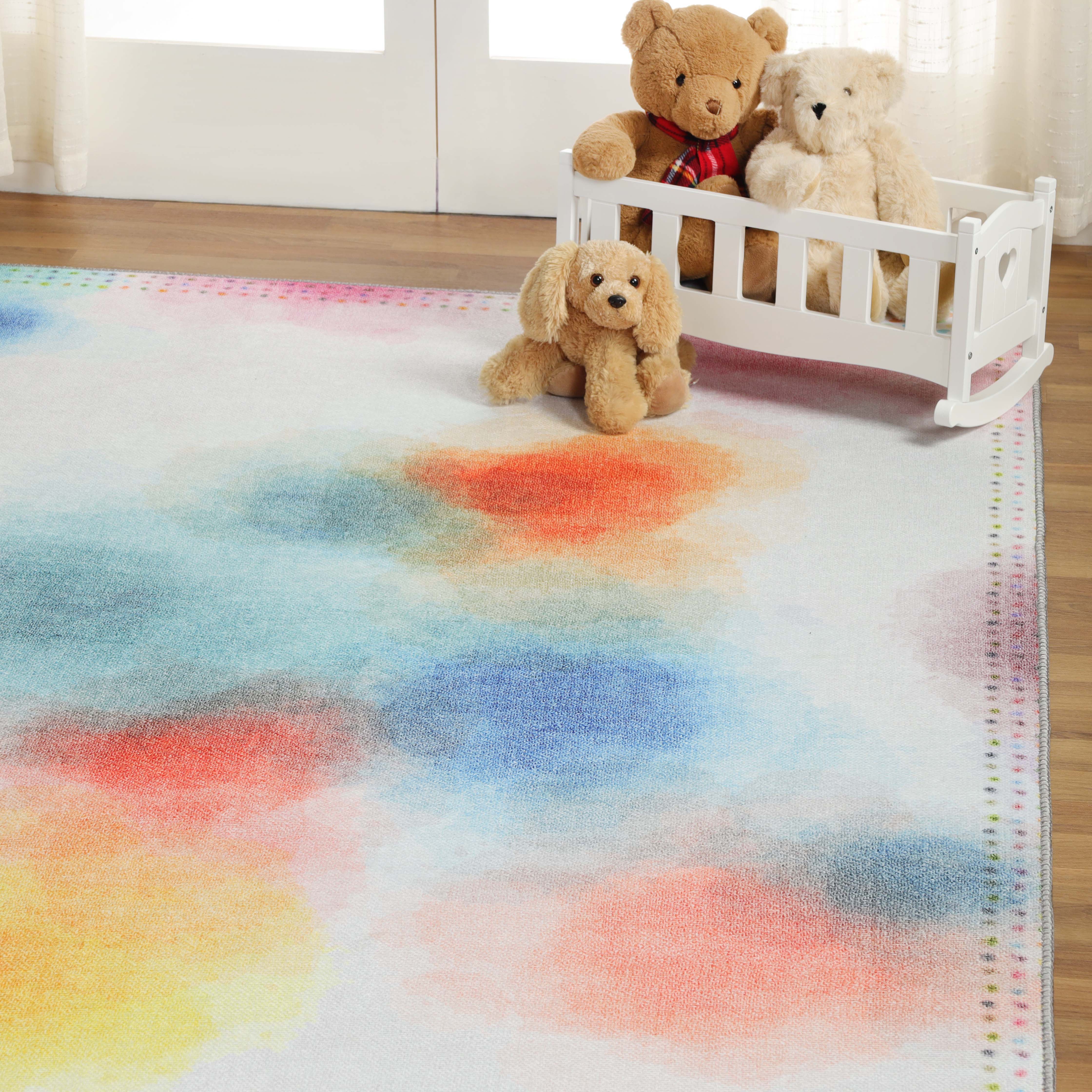 Blossom Kids Bright Patterned Non-Slip Area Rug or Runner Rug - Omnigoodsstore