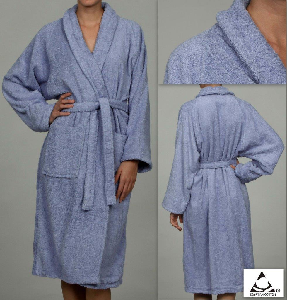 Cotton Ultra Soft Terry Adult Unisex Lightweight Luxury Bathrobe - Omnigoodsstore