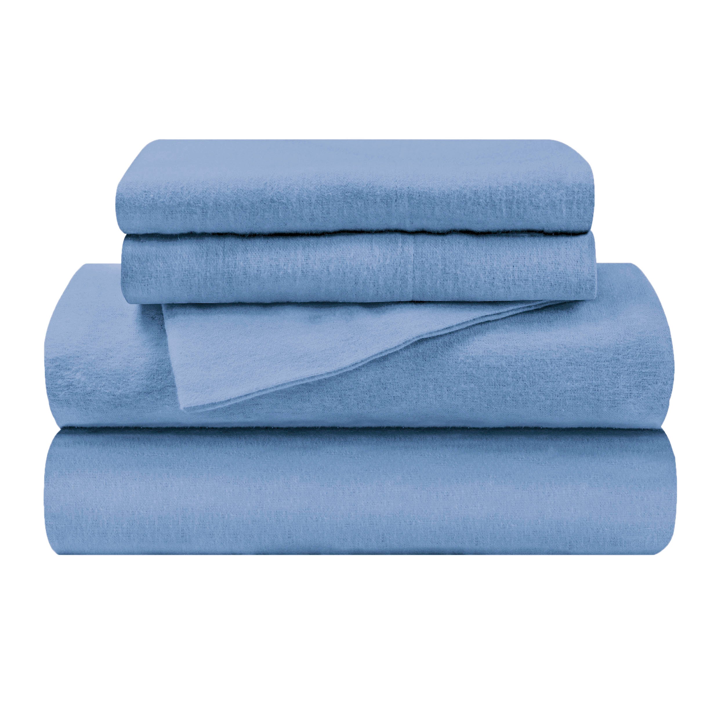 Flannel Cotton Modern Solid Deep Pocket Bed Sheet Set - Omnigoodsstore