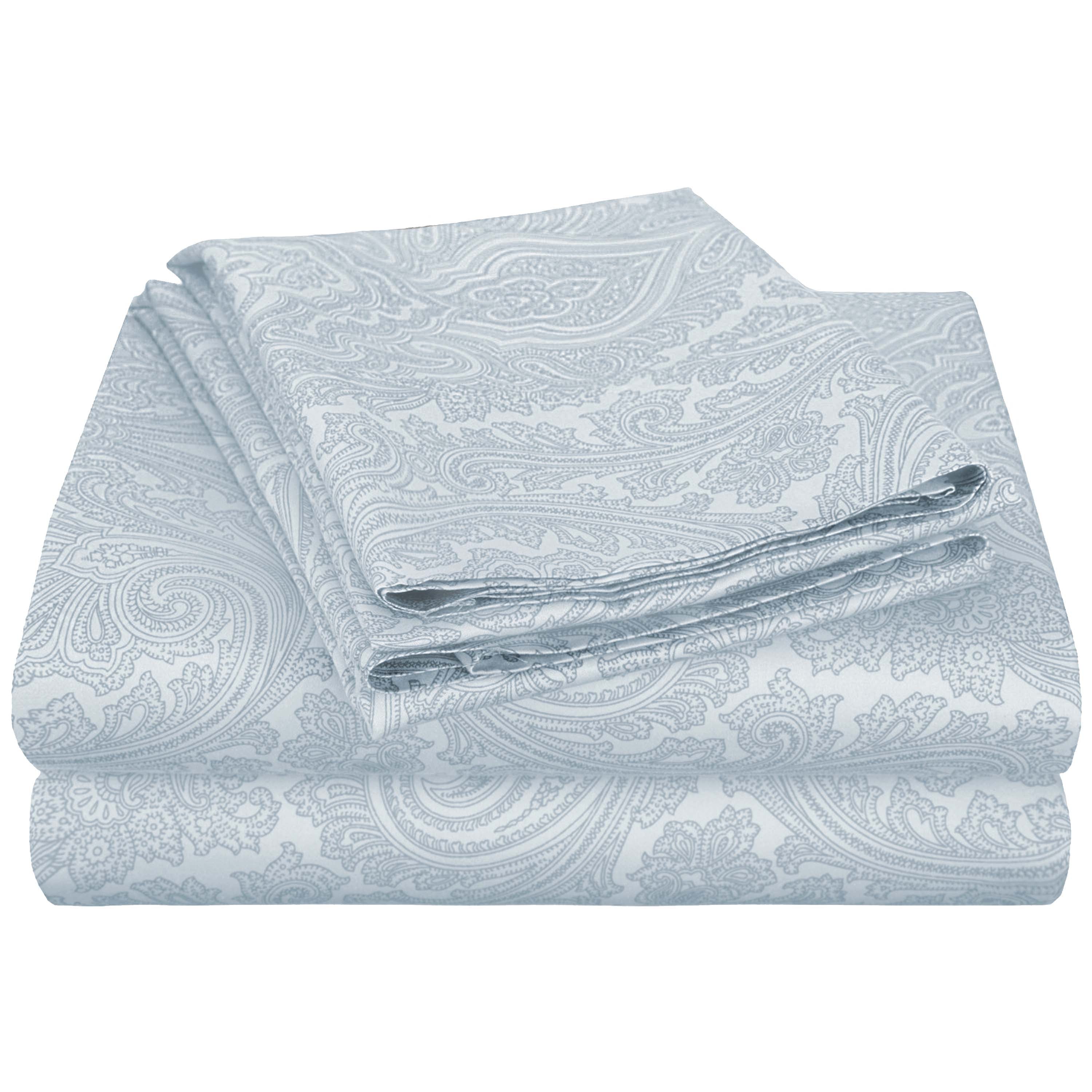 Italian Paisley 600 Thread Count Cotton Blend Deep Pocket Sheet Set - Omnigoodsstore