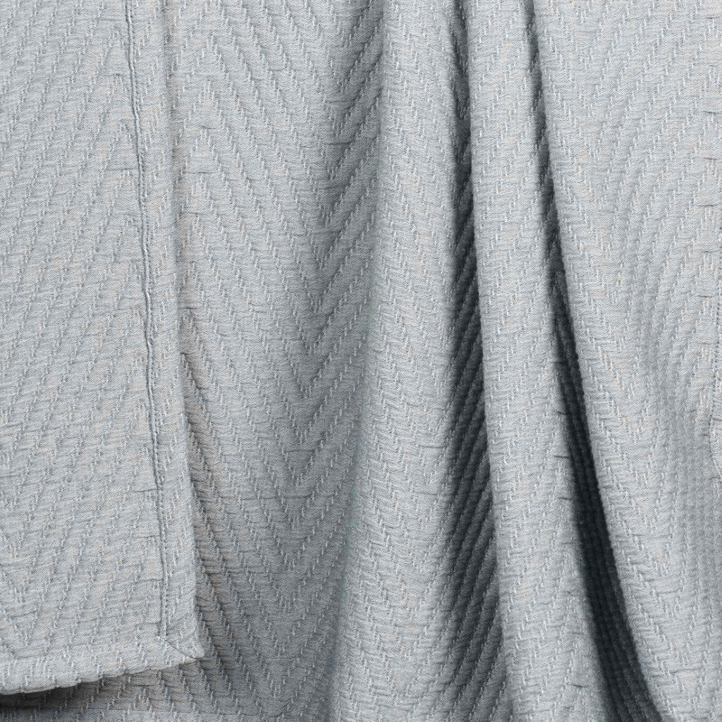Aswan Cotton Medium Weight Chevron Woven Coverlet - Omnigoodsstore