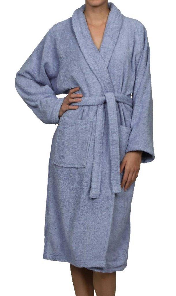 Cotton Ultra Soft Terry Adult Unisex Lightweight Luxury Bathrobe - Omnigoodsstore