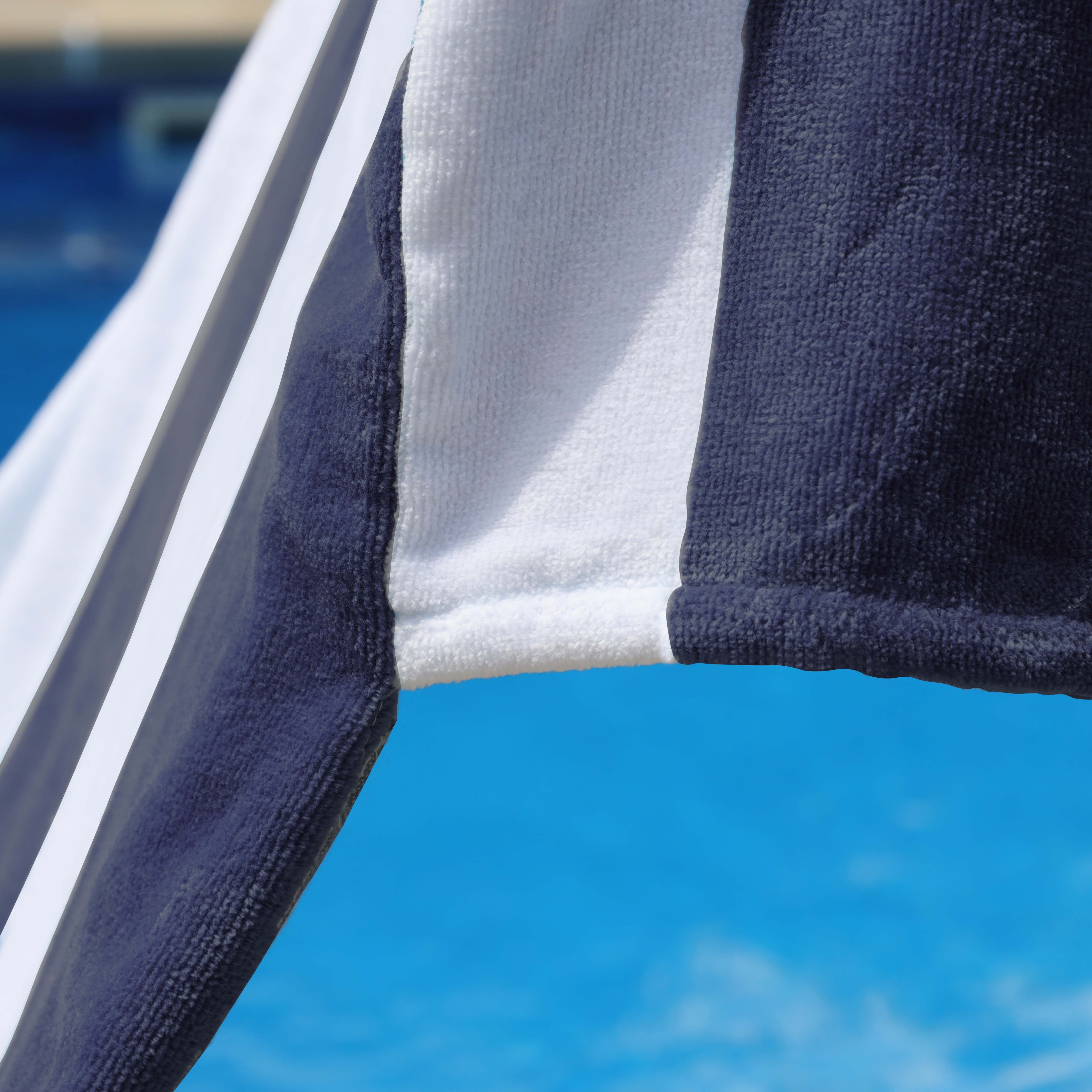 Cabana Striped Cotton Standard Size Towel / Chaise Lounge Chair Cover - Omnigoodsstore