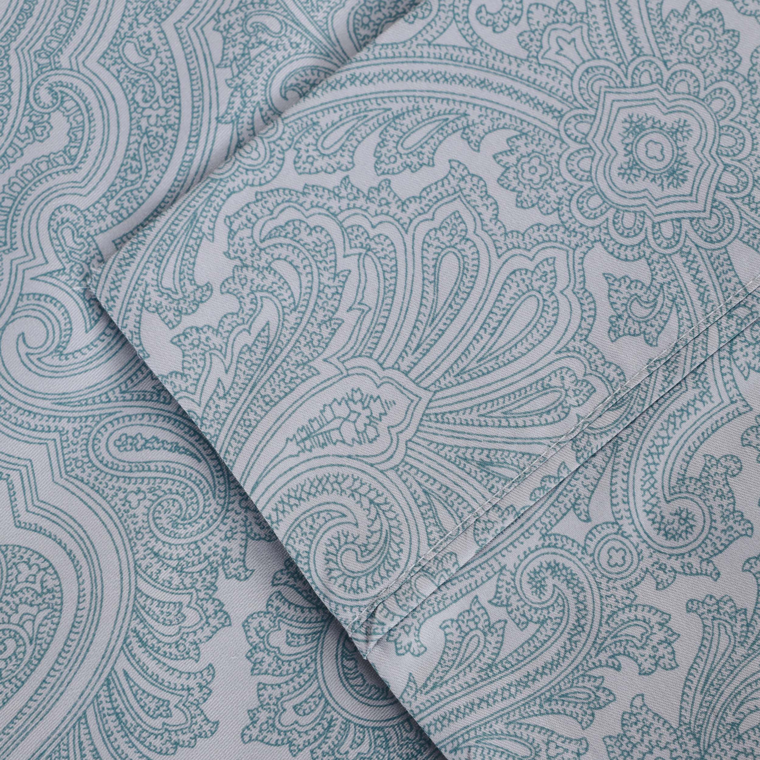 Italian Paisley 600 Thread Count Cotton Blend Deep Pocket Sheet Set - Omnigoodsstore